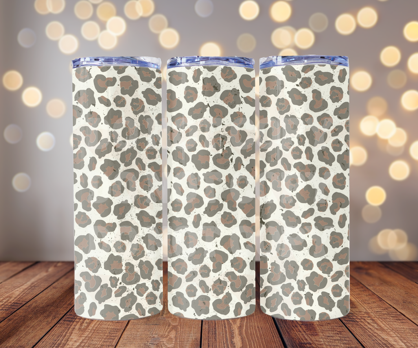 Camo Leopard Print 20 oz Skinny Tumbler Sublimation Transfer - Seamless