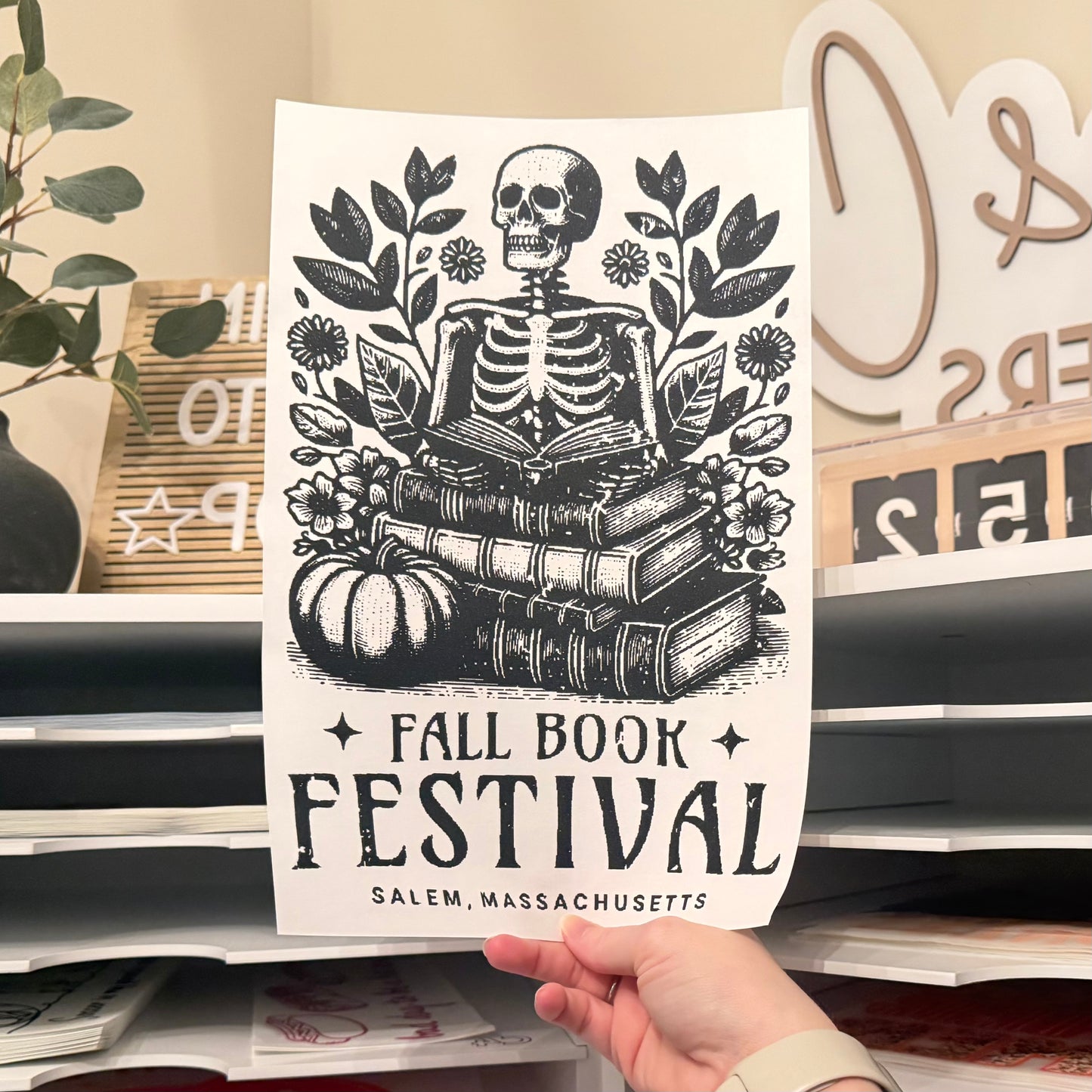 Fall Book Festival Single Color