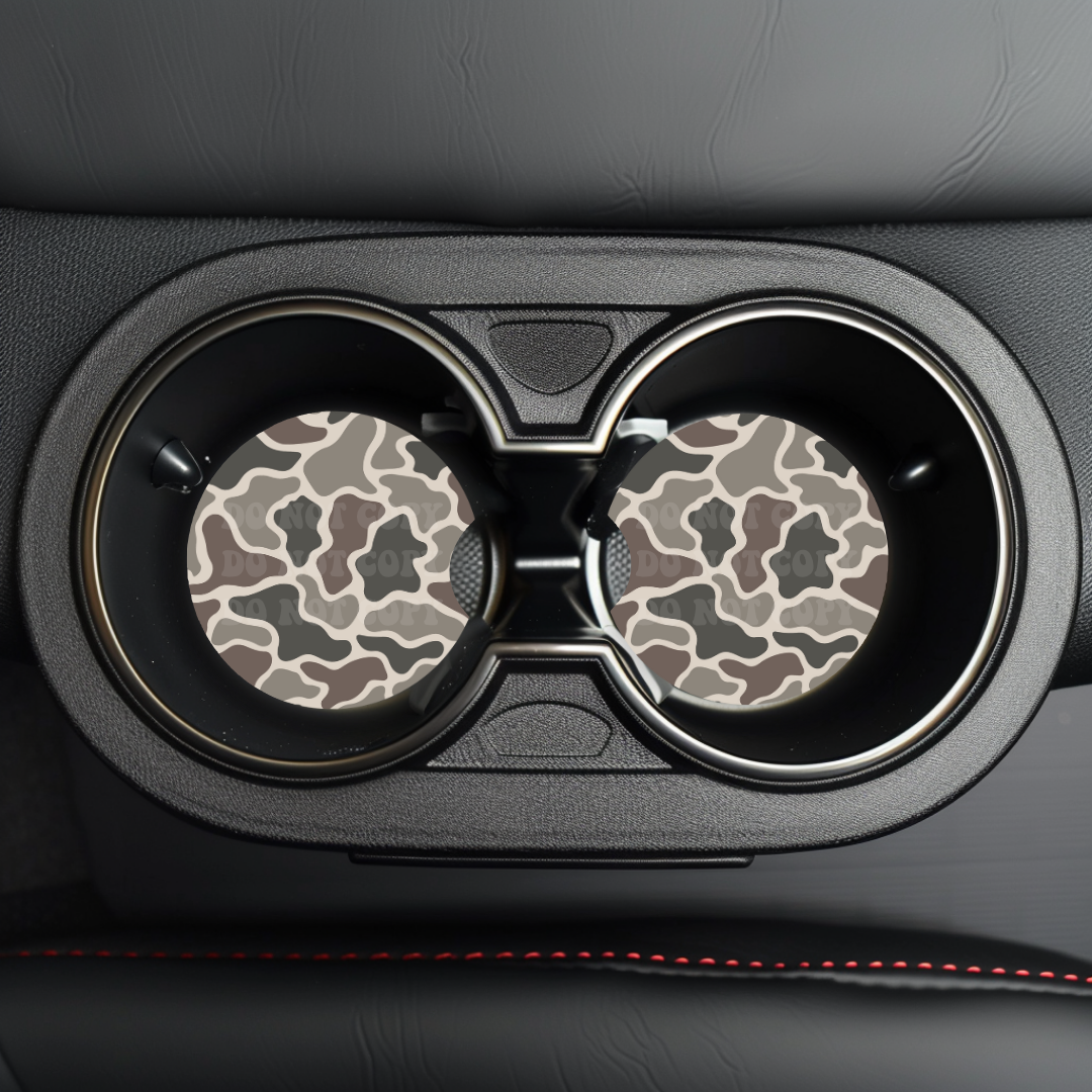Camo Car Coaster Sublimation Transfer (Set of 2)