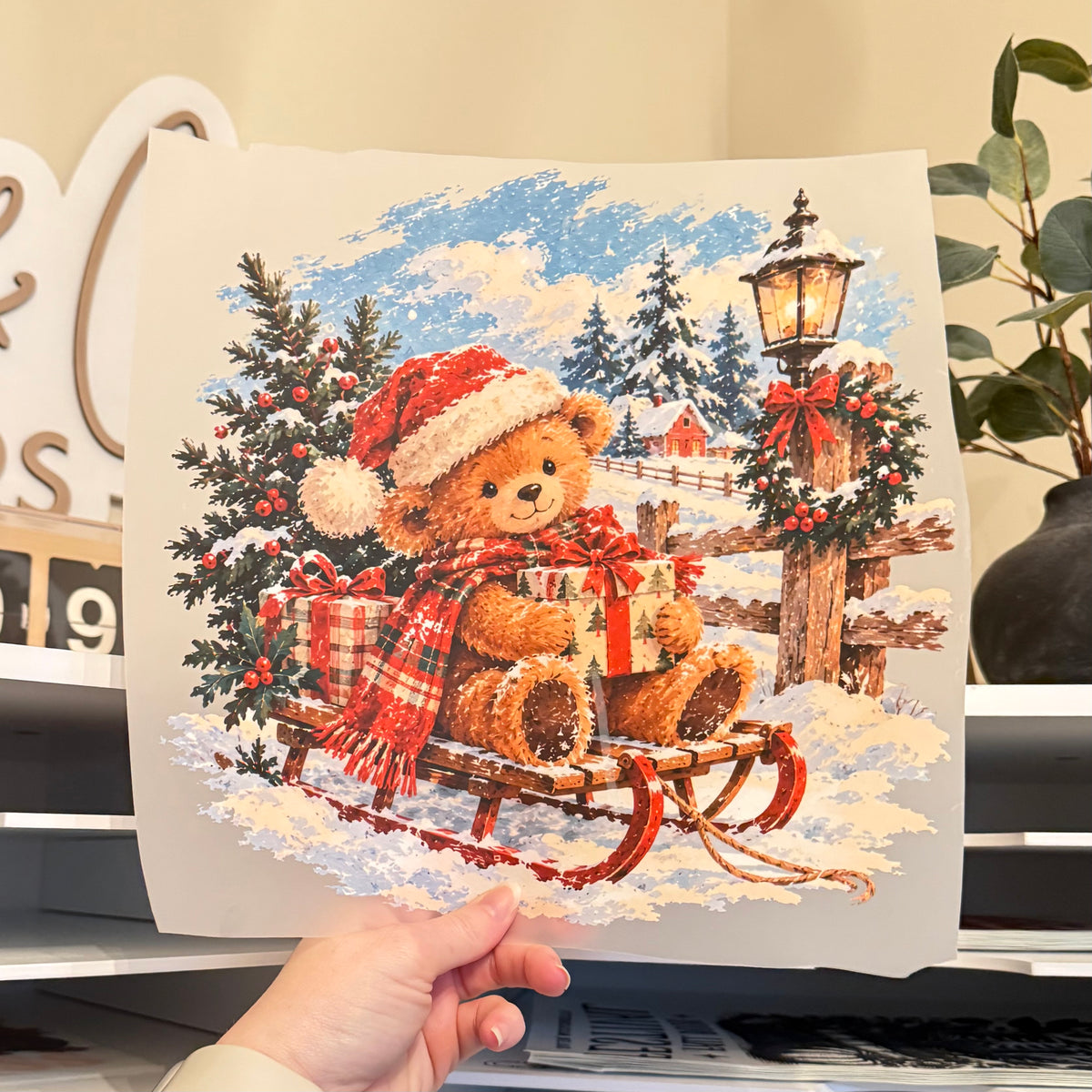 Winter Bear DTF HOT PEEL