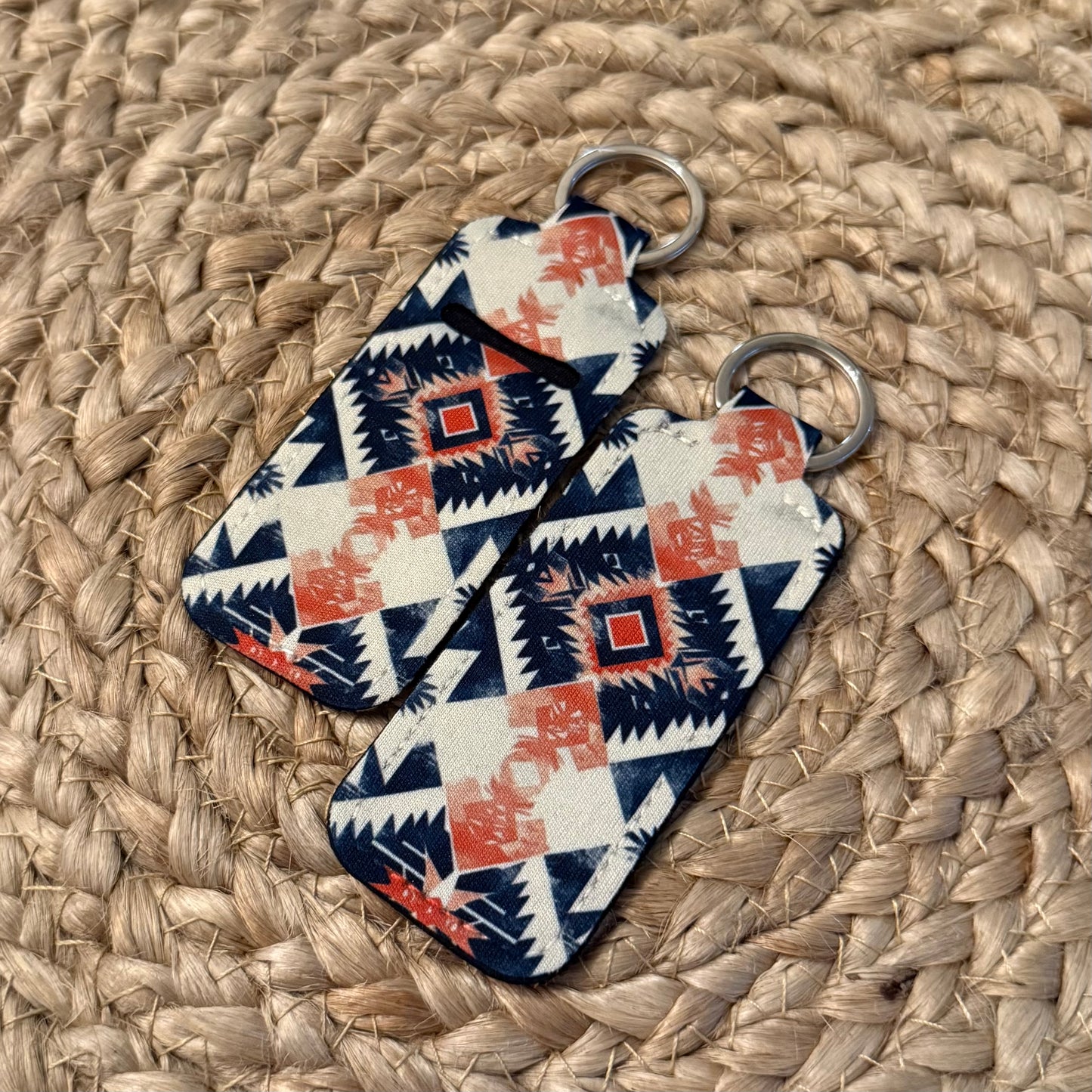 Aztec Chapstick Holder Keychain
