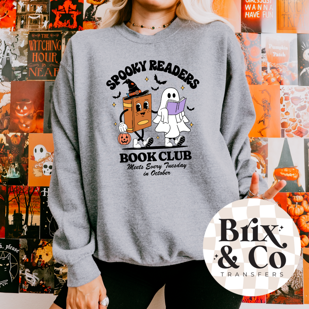 Spooky Readers Book Club DTF HOT PEEL