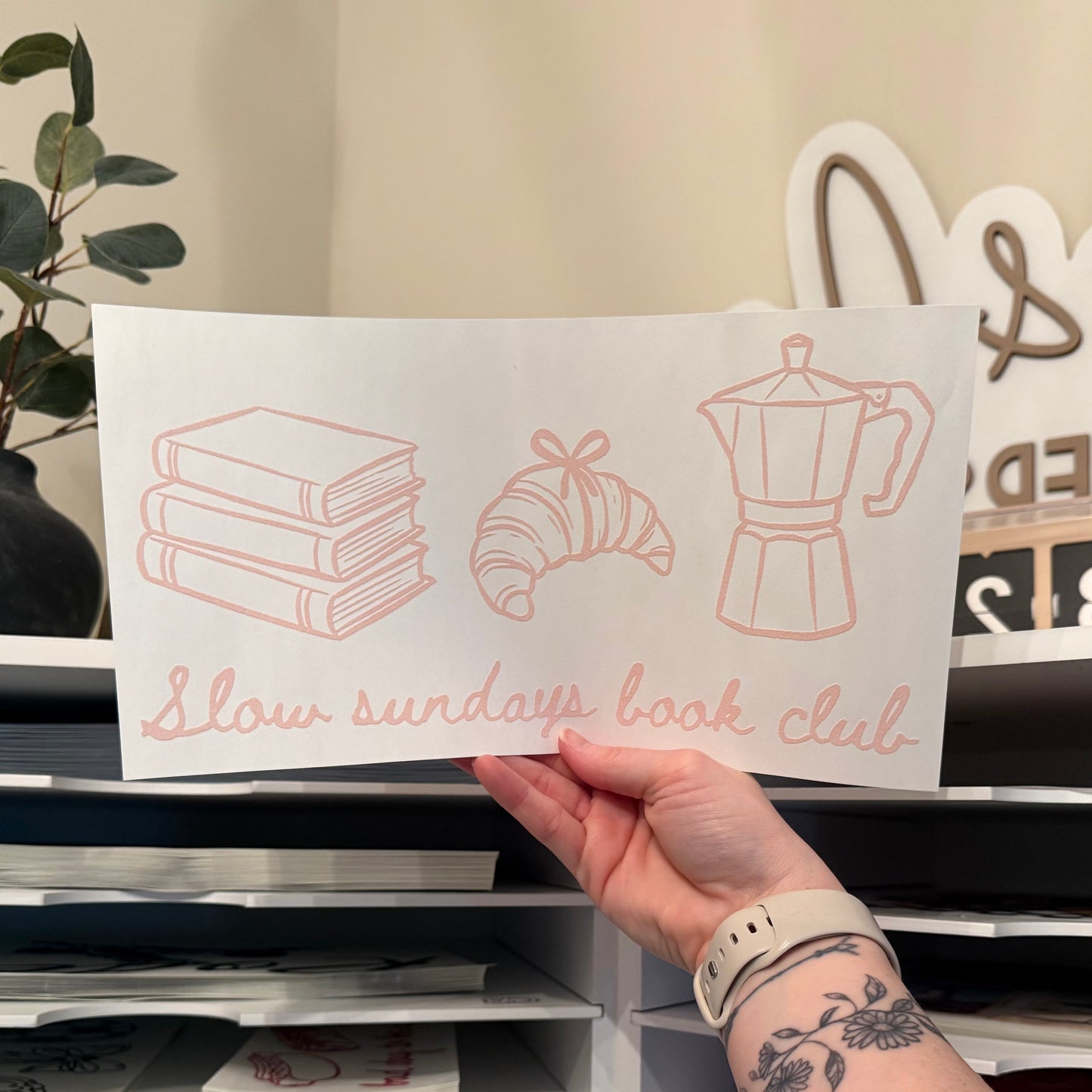 Slow Sundays Book Club Single Color (Beige)