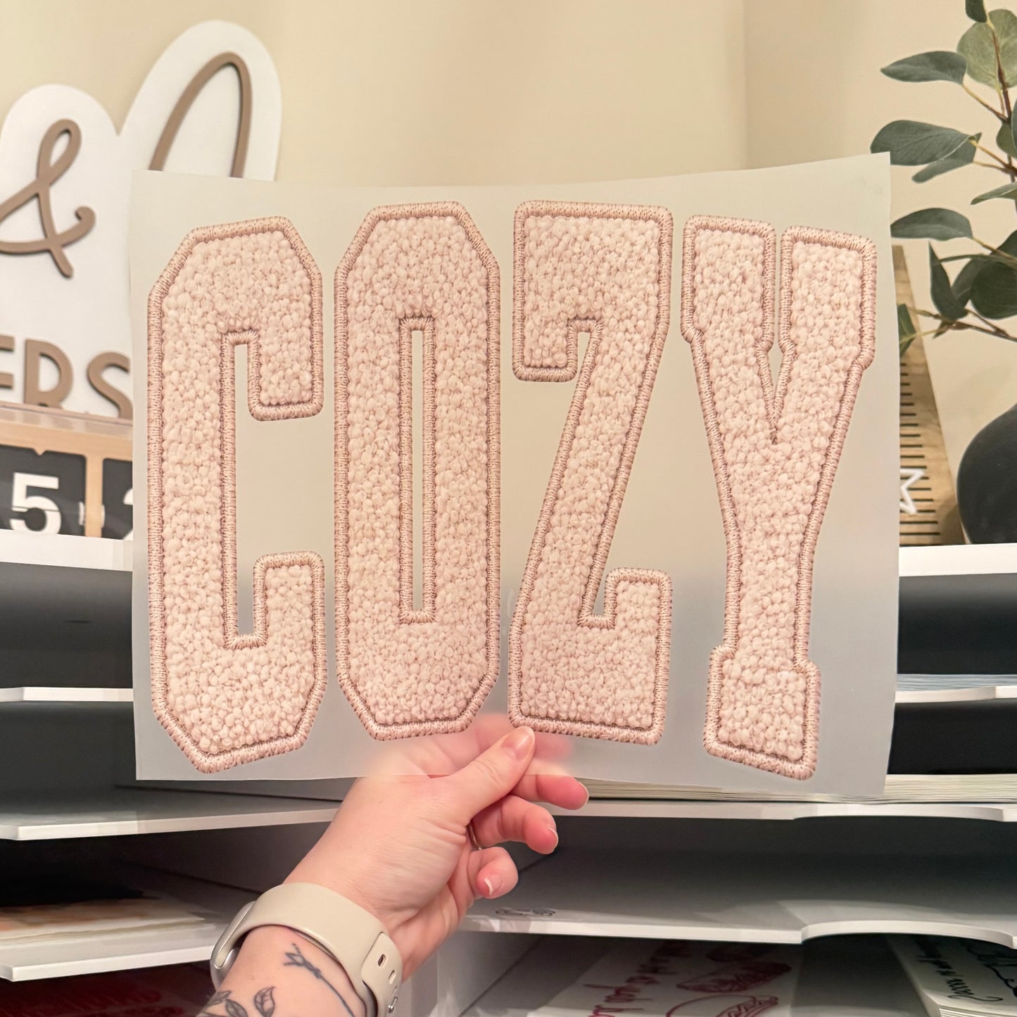 Faux Fleece Cozy DTF HOT PEEL