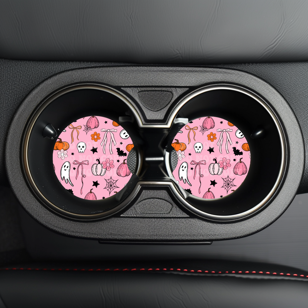 Fall Girly Car Coaster Sublimation Transfer (Set of 2)
