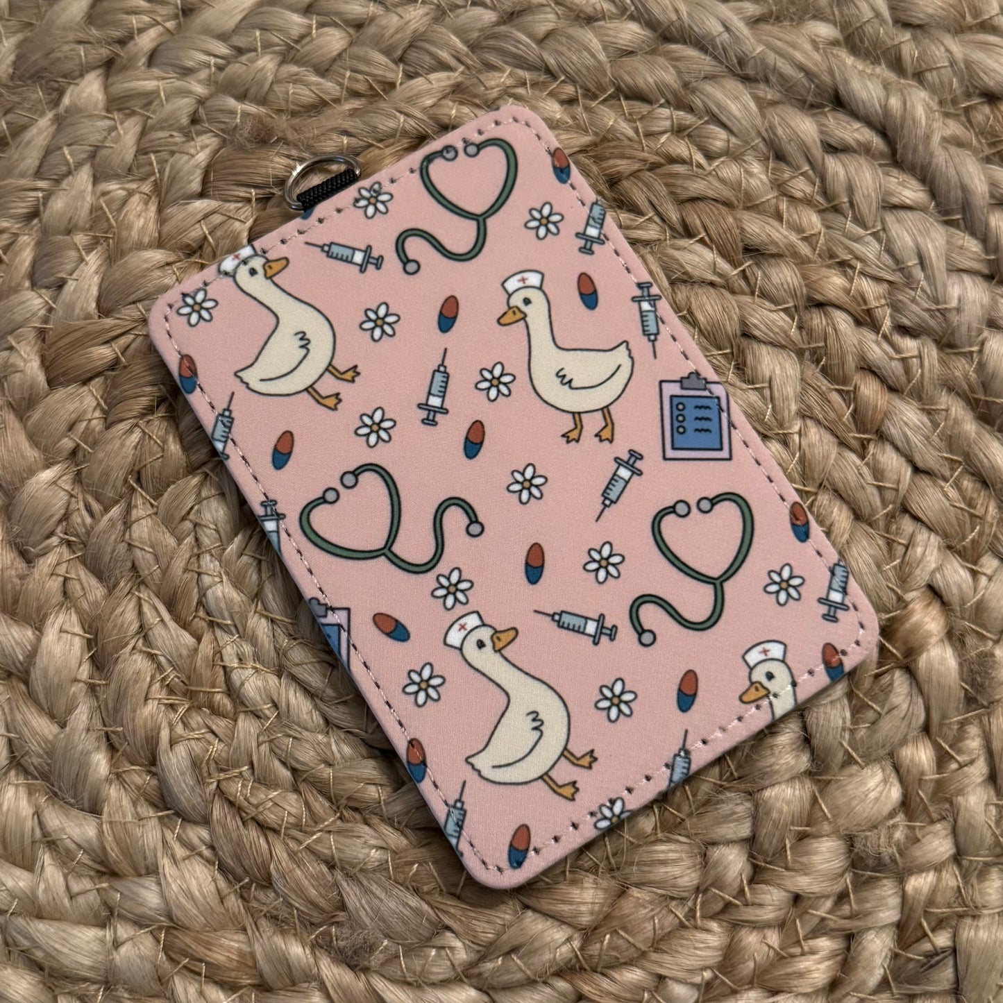 Nurse Geese ID Badge Holder
