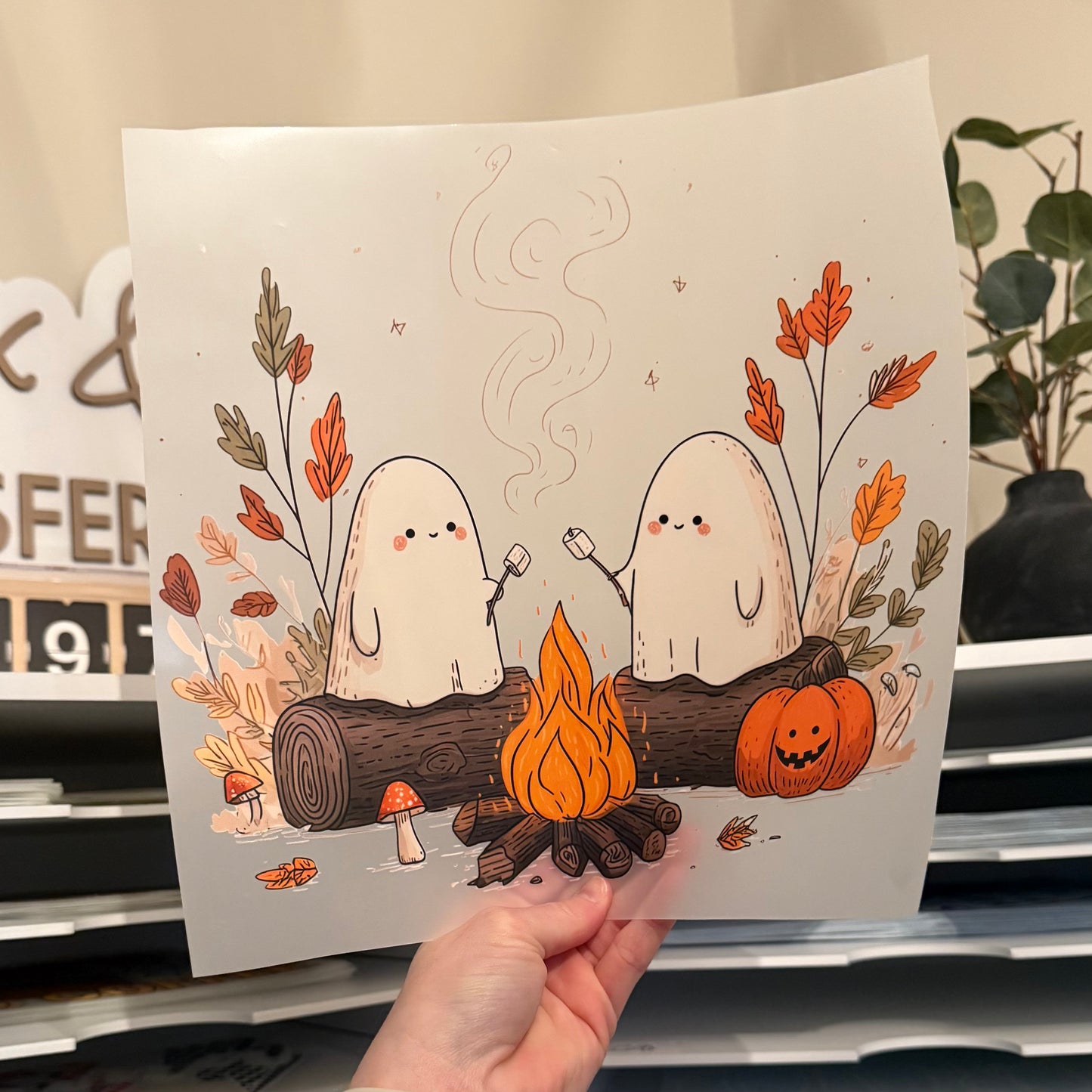 Camping Ghosts DTF HOT PEEL