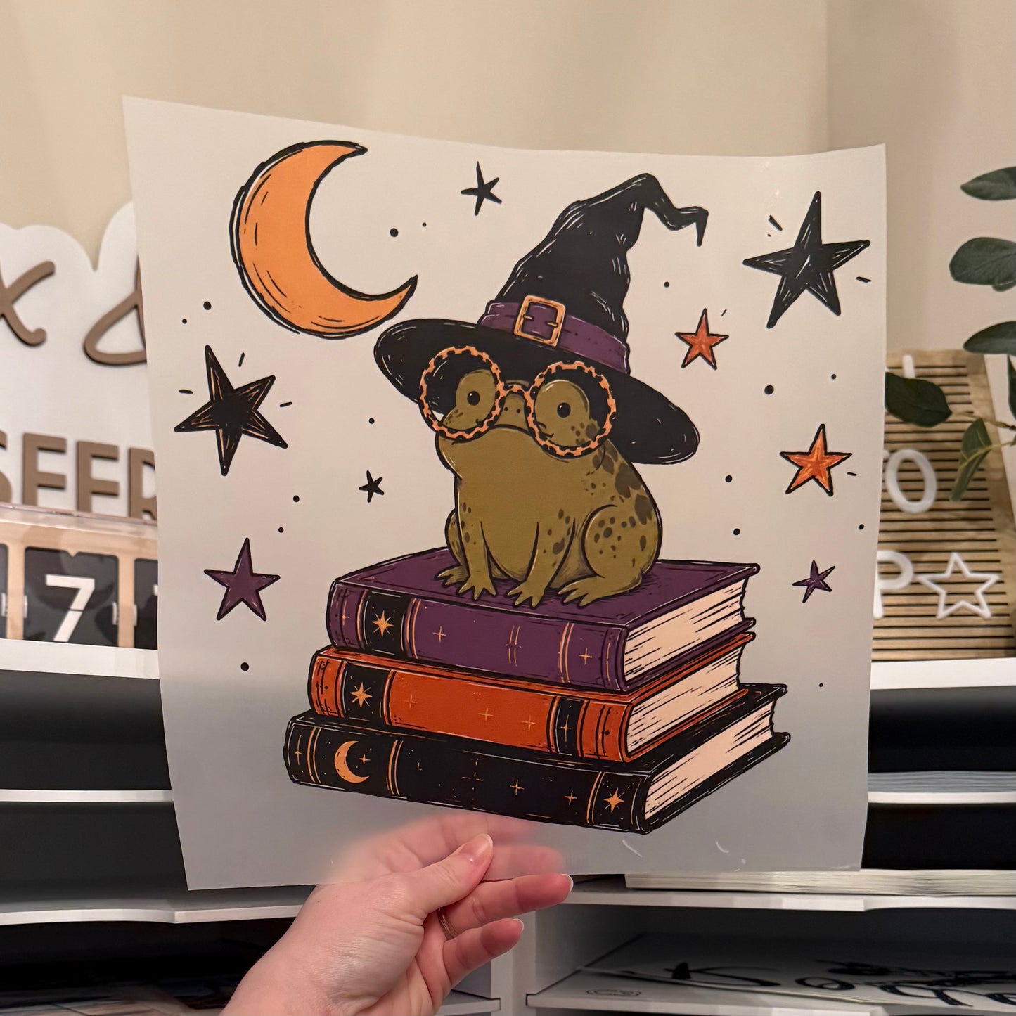 Bookish Frog DTF HOT PEEL