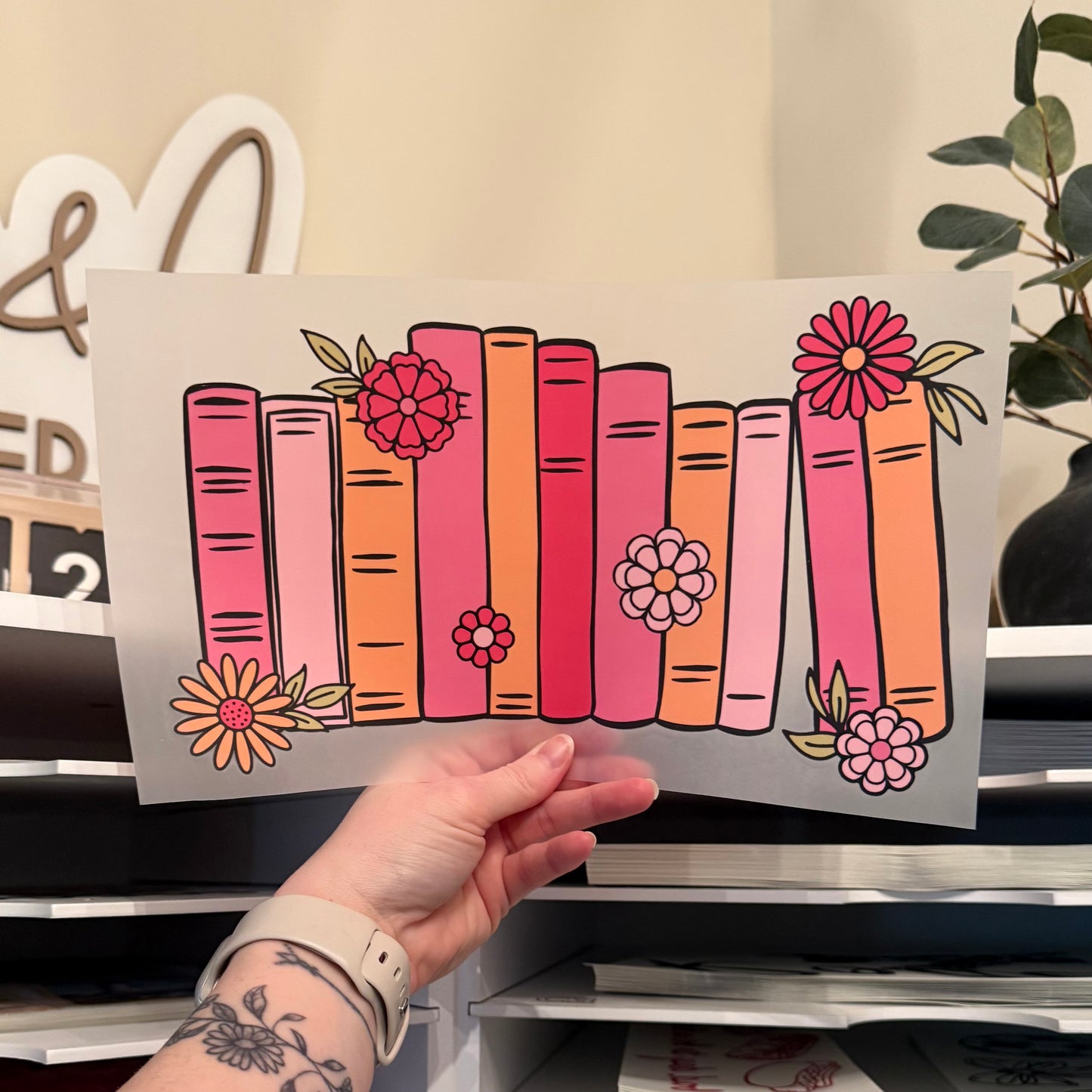 Colorful Books DTF HOT PEEL