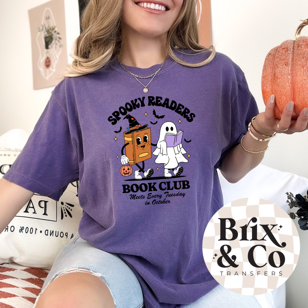 Spooky Readers Book Club DTF HOT PEEL