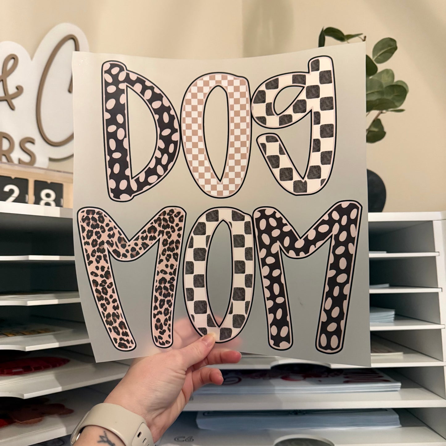 Dog Mom DTF HOT PEEL