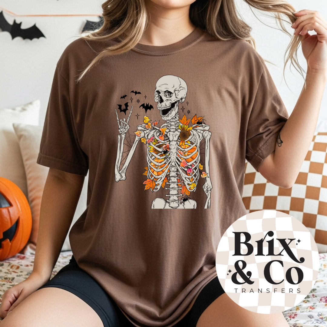 Fall Skelly DTF HOT PEEL