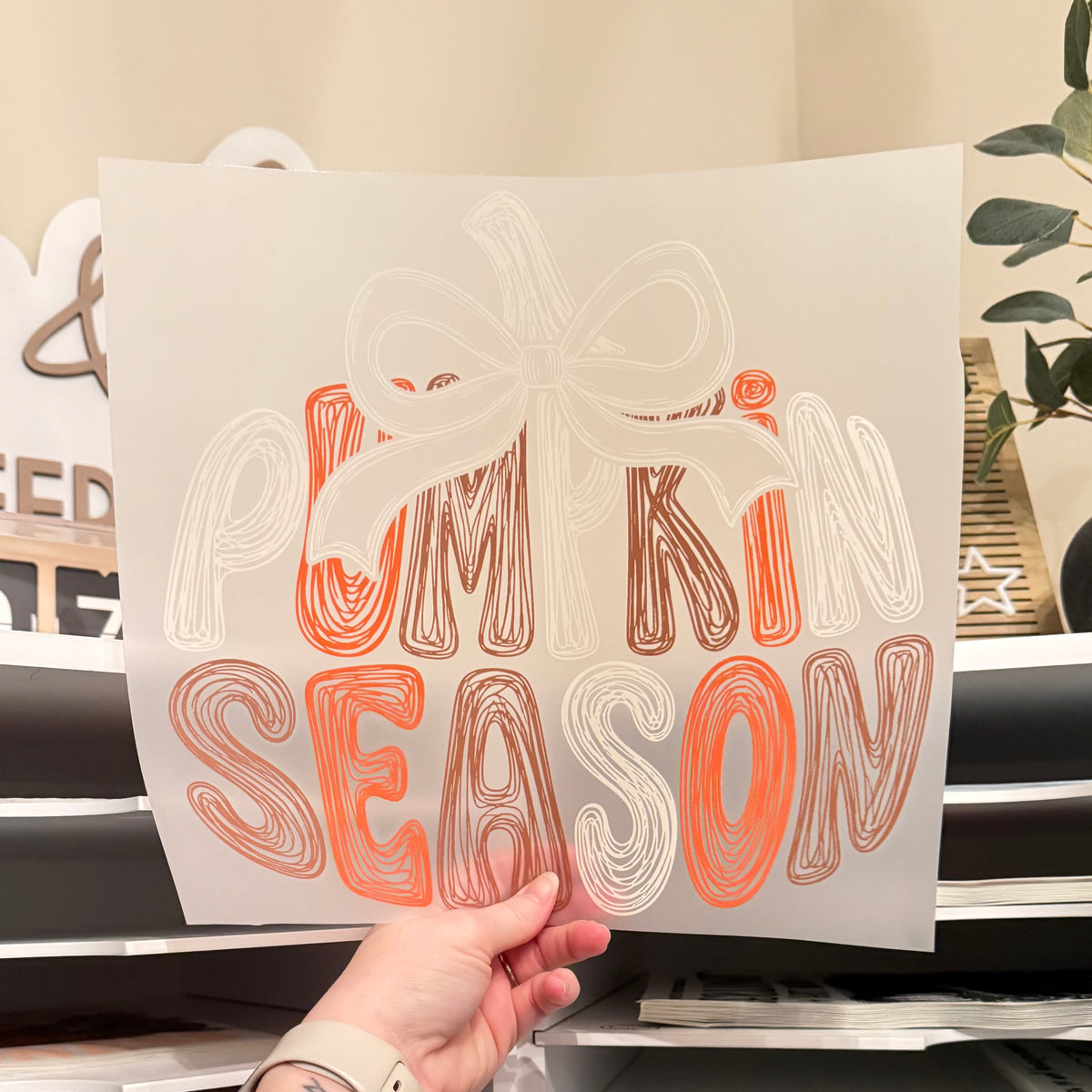Pumpkin Season DTF HOT PEEL