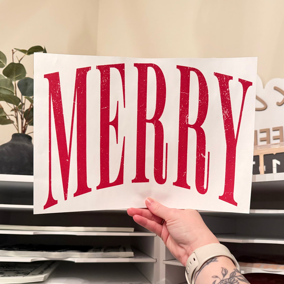 Merry Single Color (Red)