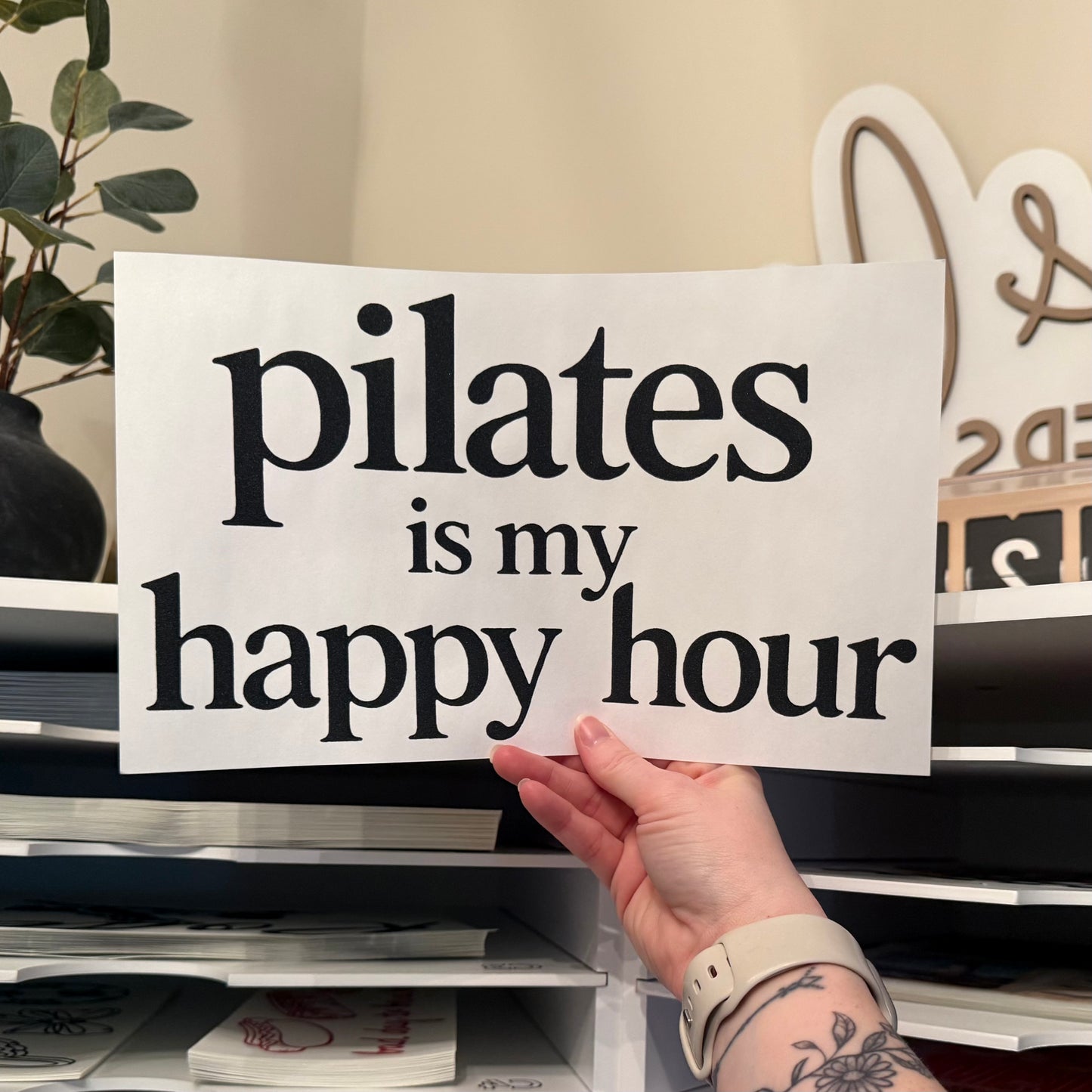 Pilates Is My Happy Hour Single Color