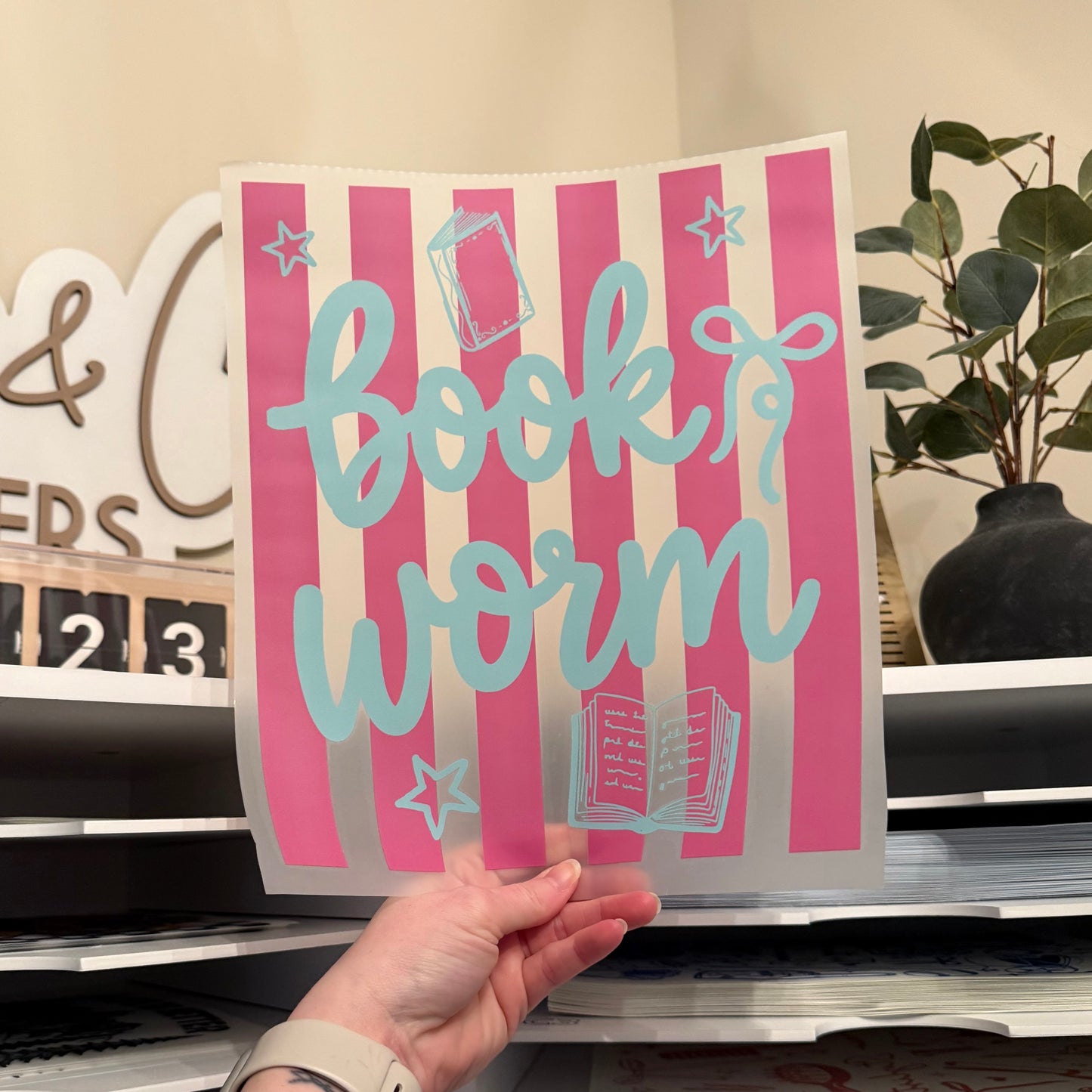 Bookworm DTF HOT PEEL