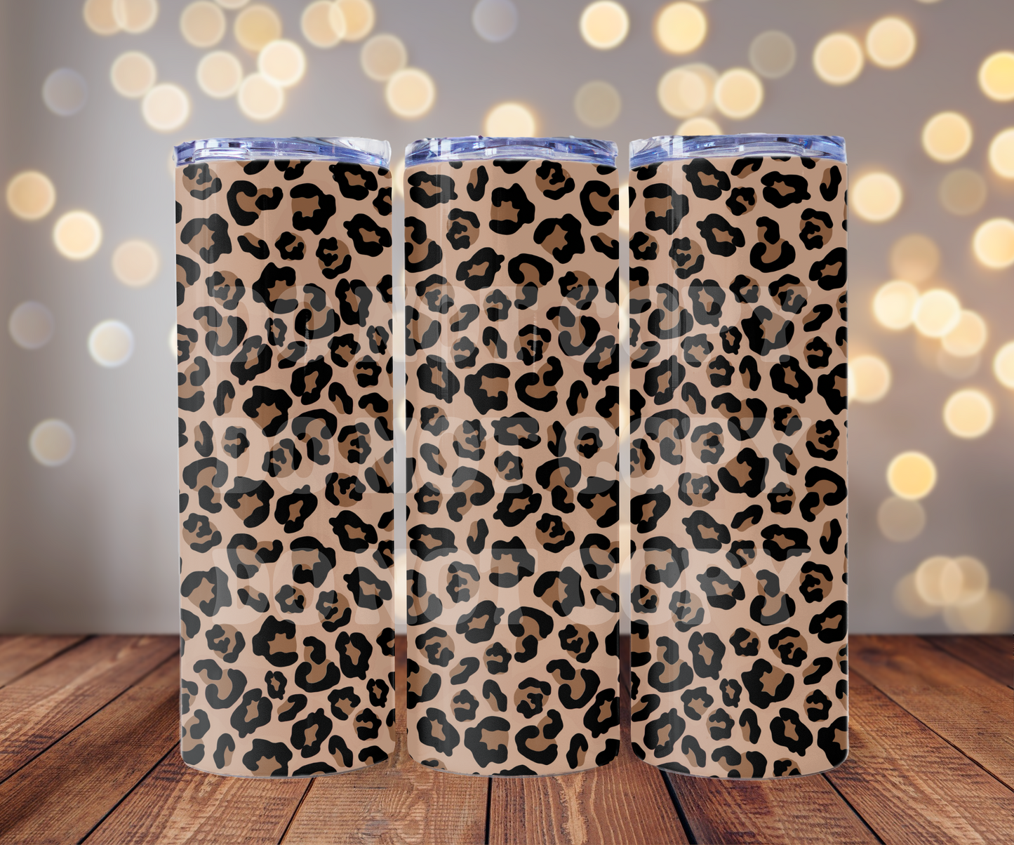 Leopard Print 20 oz Skinny Tumbler Sublimation Transfer - Seamless