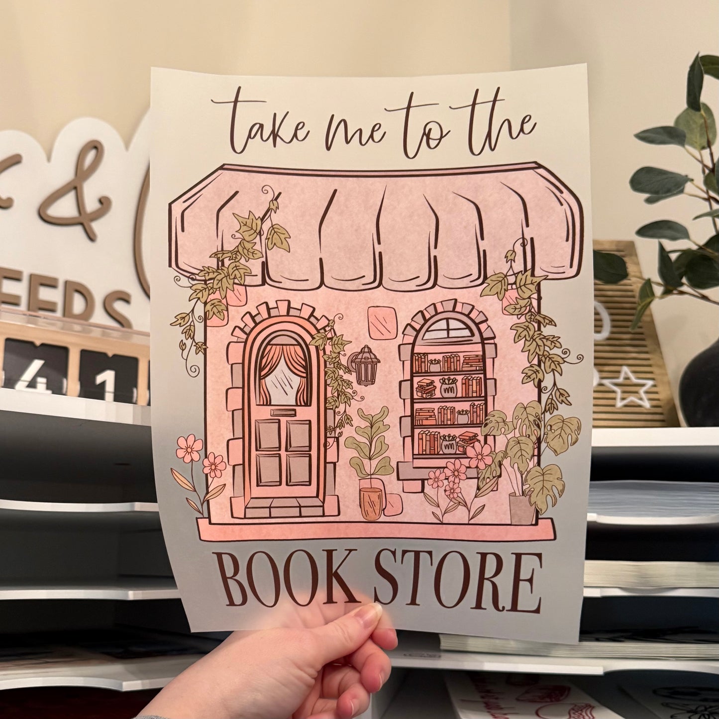 Take Me To The Bookstore DTF HOT PEEL
