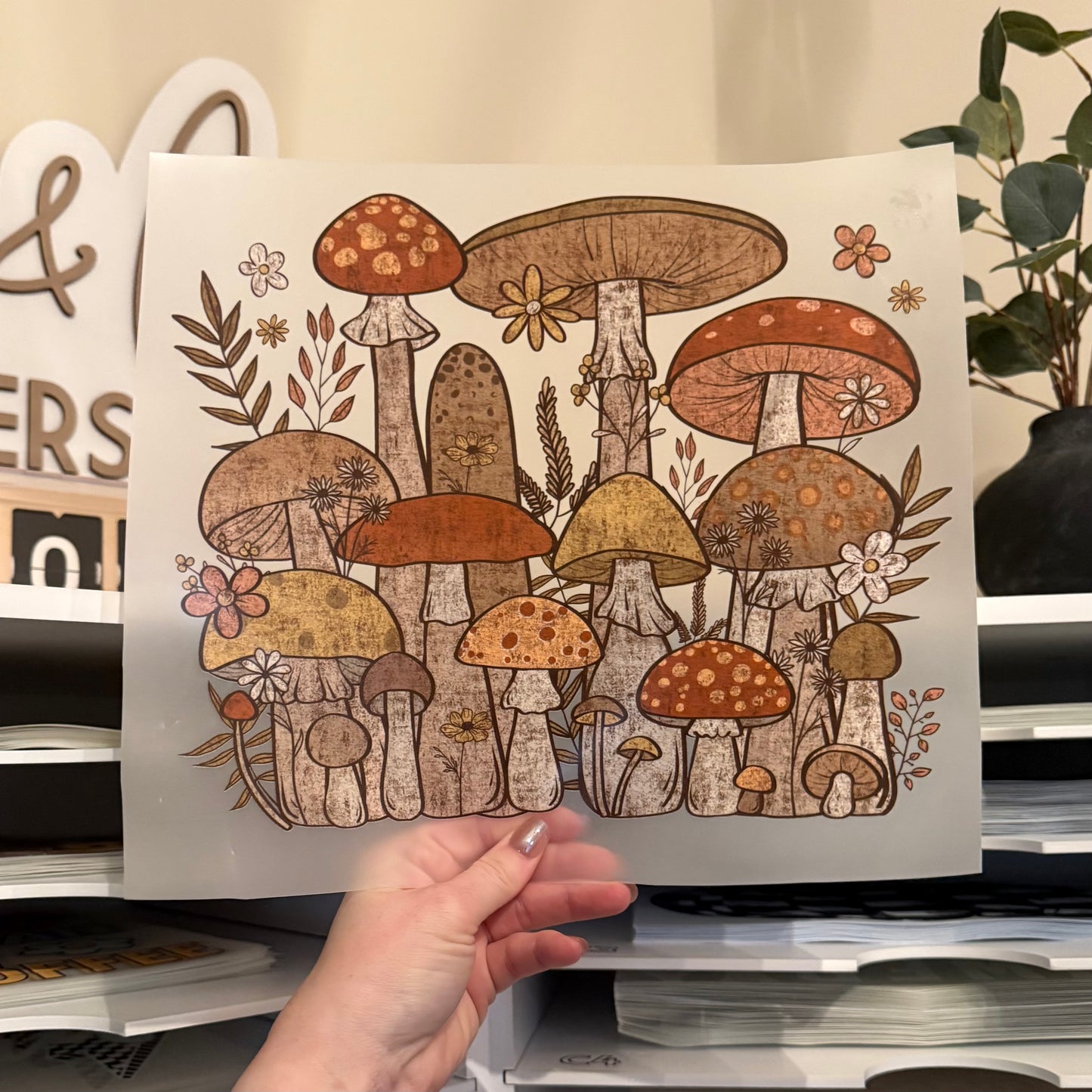 Mushrooms DTF HOT PEEL