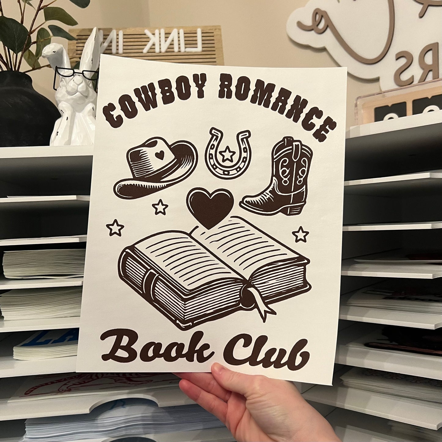 Cowboy Romance Book Club Single Color (Brown)