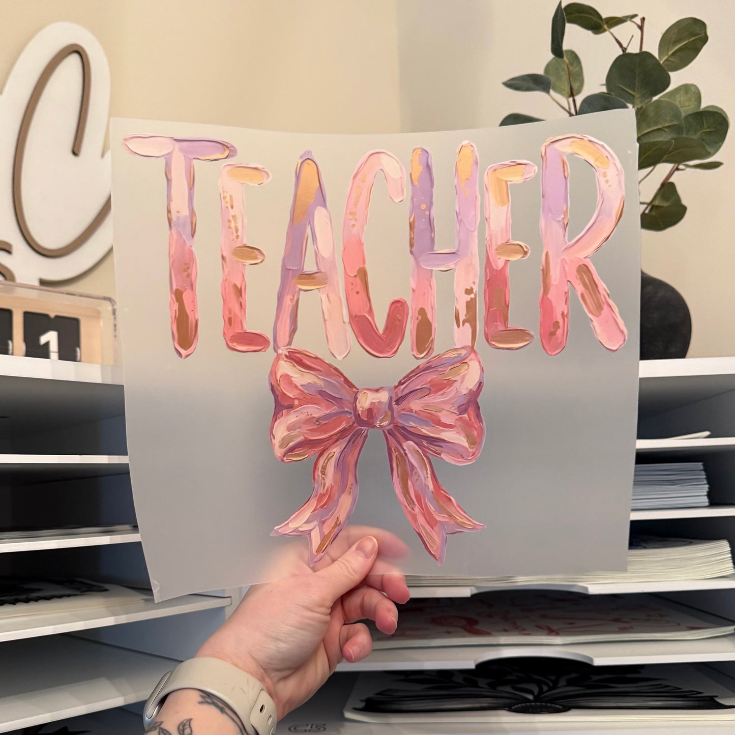 Coquette Teacher DTF HOT PEEL