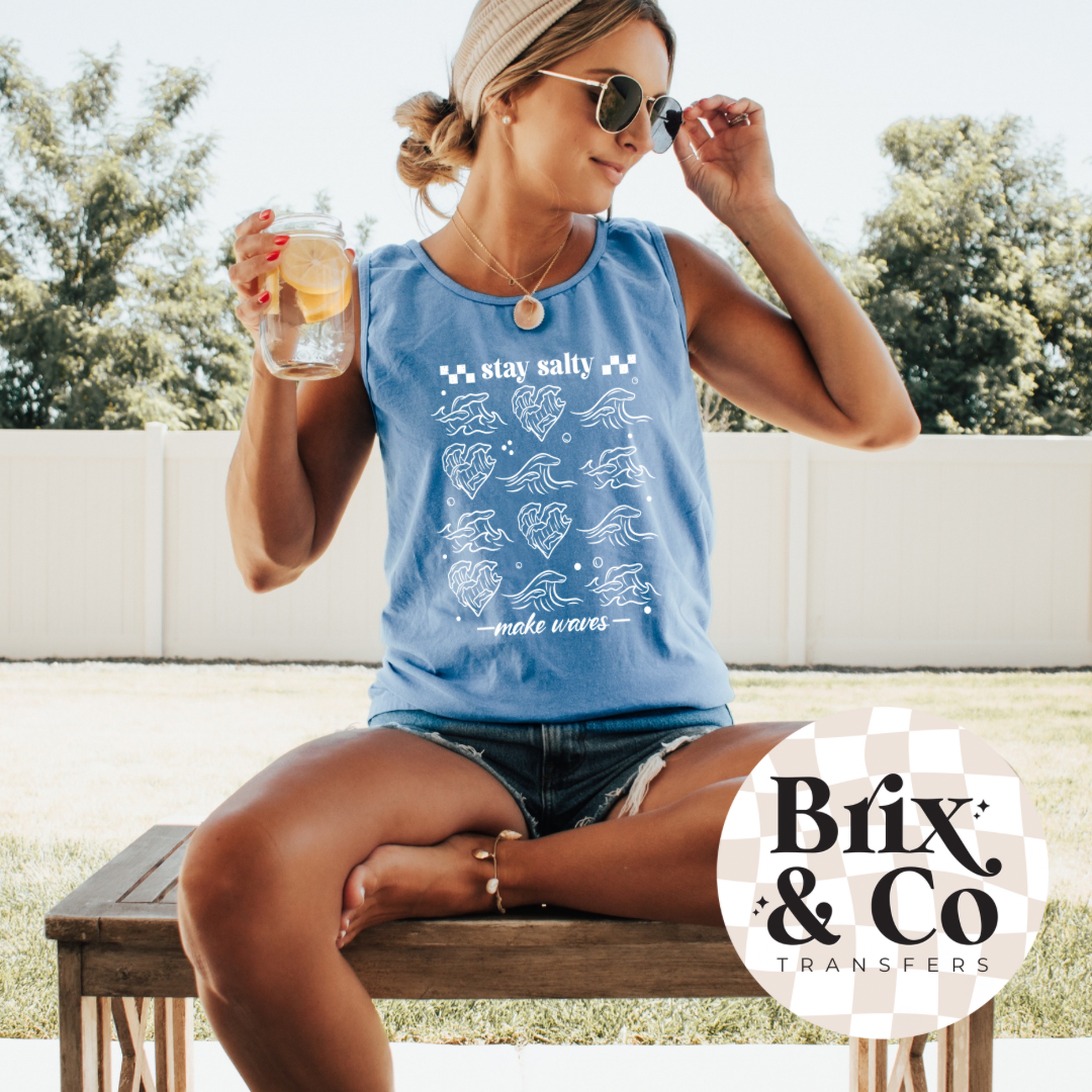 Stay Salty Make Waves Single Color