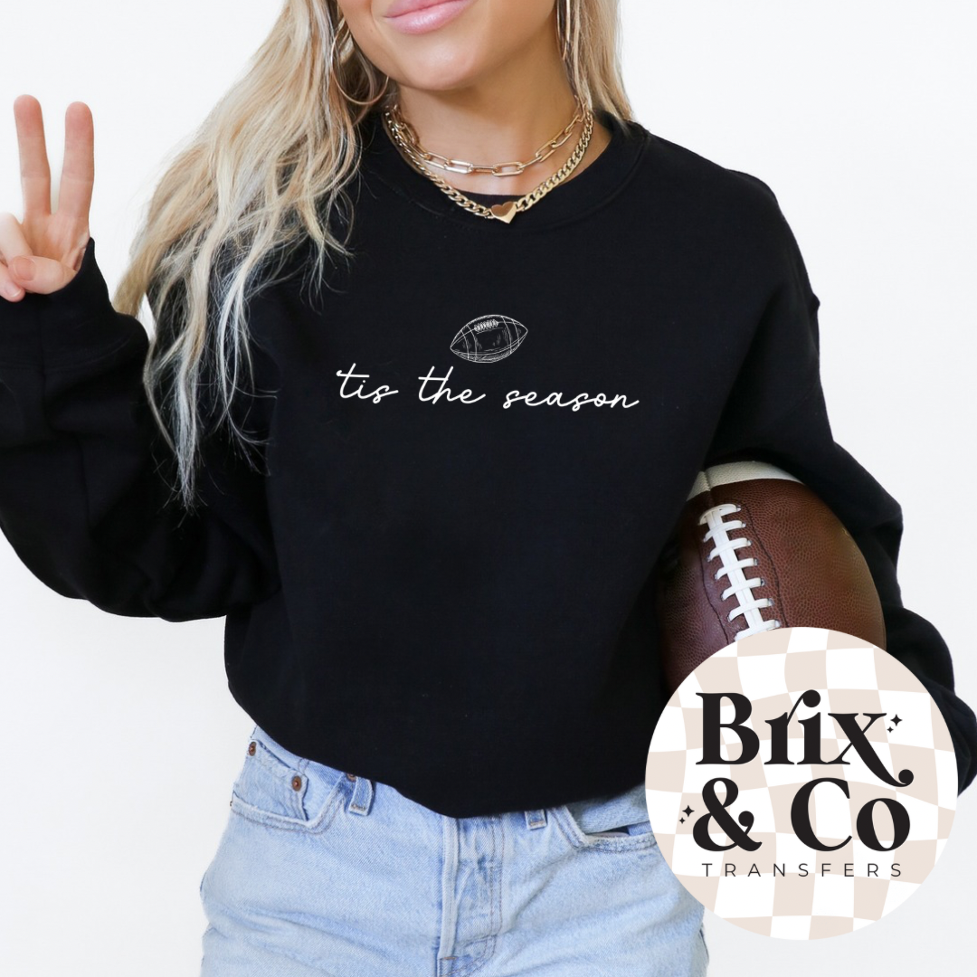 Tis The Season Football Single Color