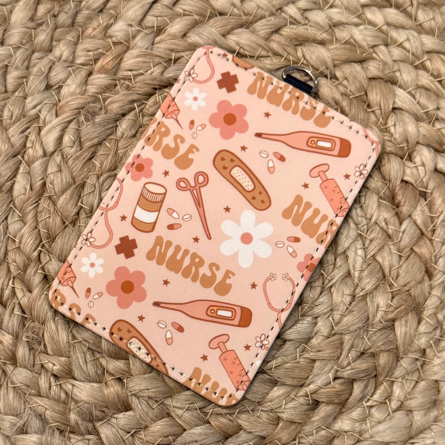 Nurse Doodles ID Badge Holder