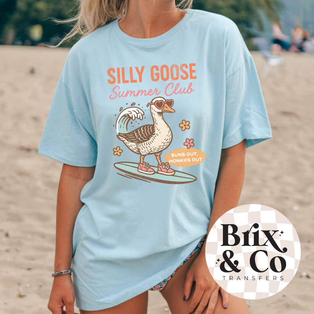 Silly Goose Summer Club DTF HOT PEEL