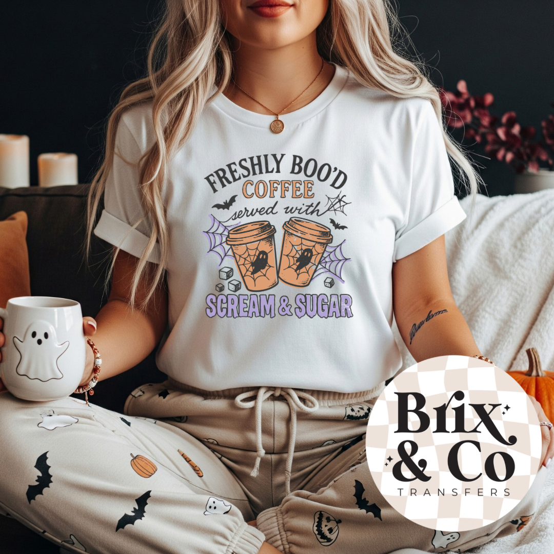 Freshly Boo’d Coffee DTF HOT PEEL