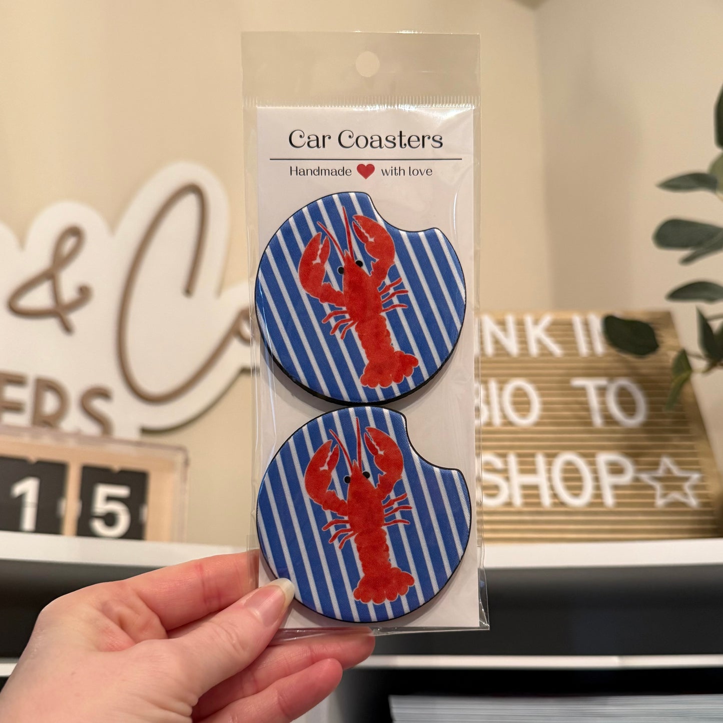 Lobsters Car Coasters