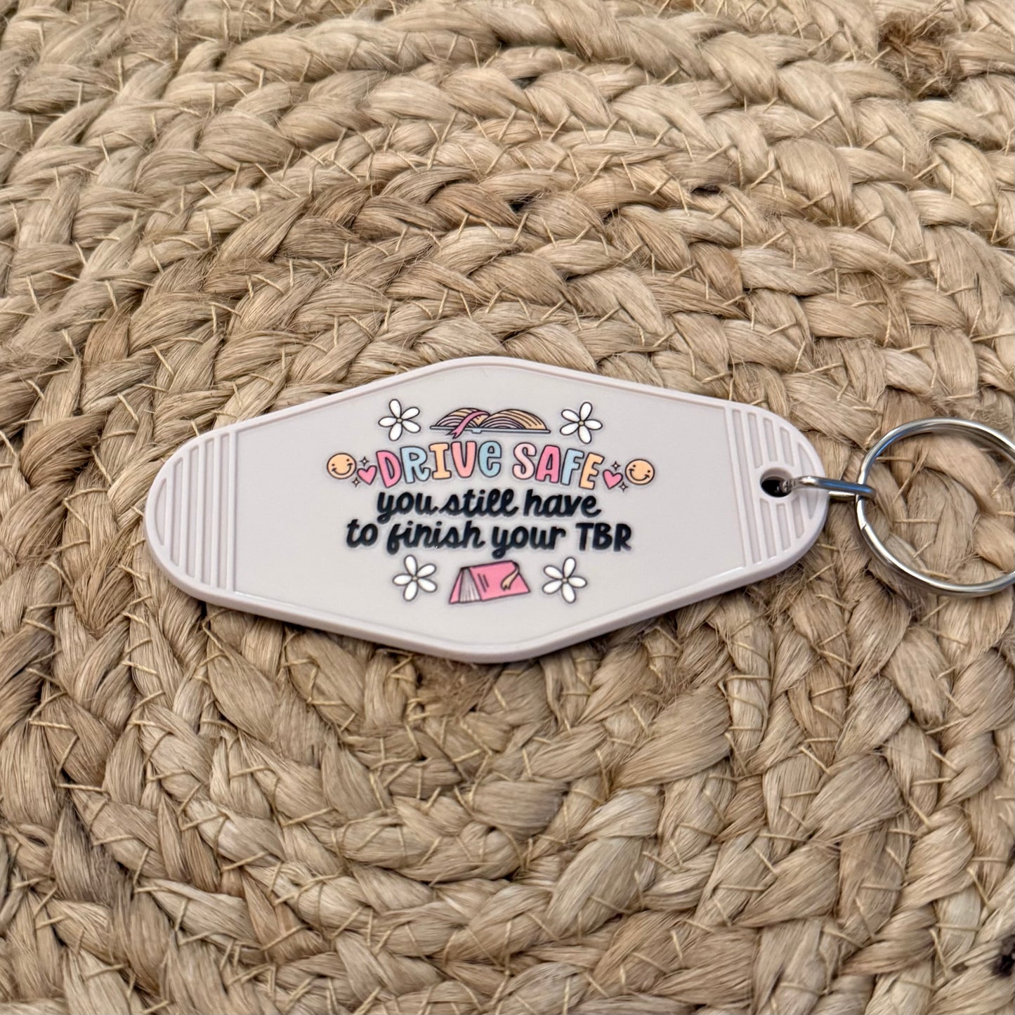 Drive Safe Motel Keychain