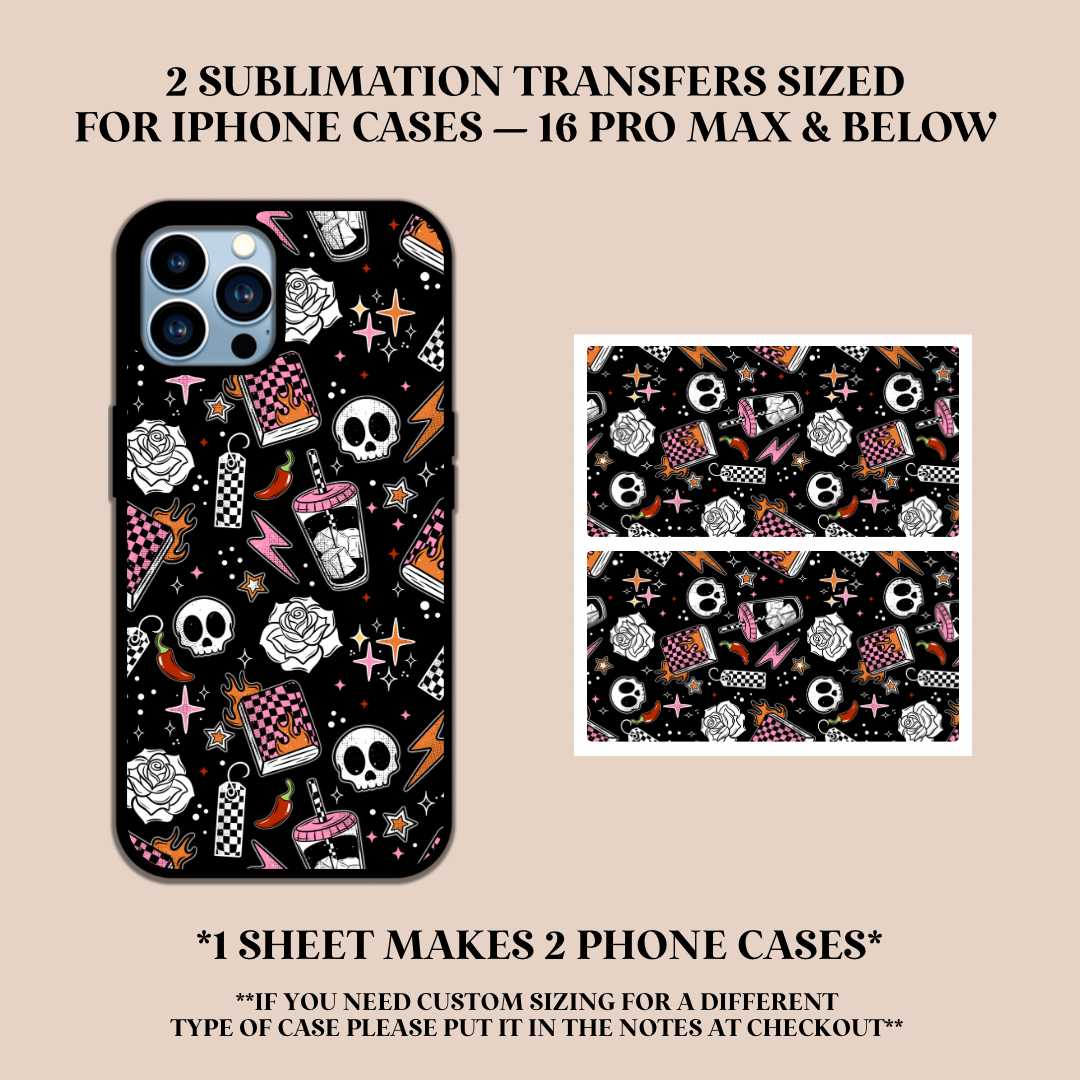 Dark Romance Reader Phone Case Sublimation Transfer