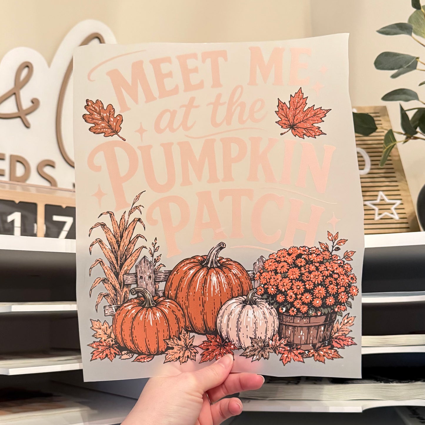 Take Me To The Pumpkin Patch DTF HOT PEEL