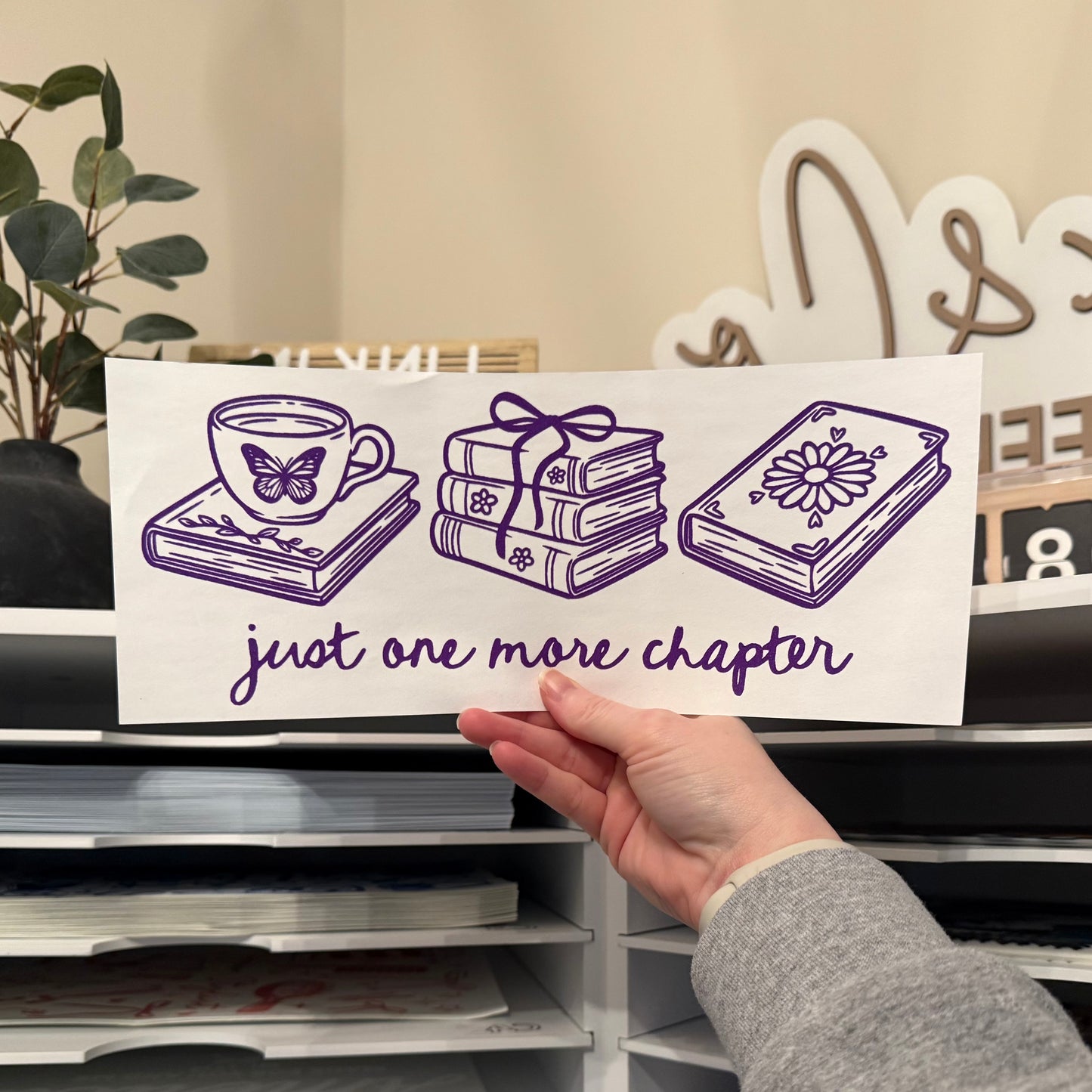 Just One More Chapter Single Color (Purple)