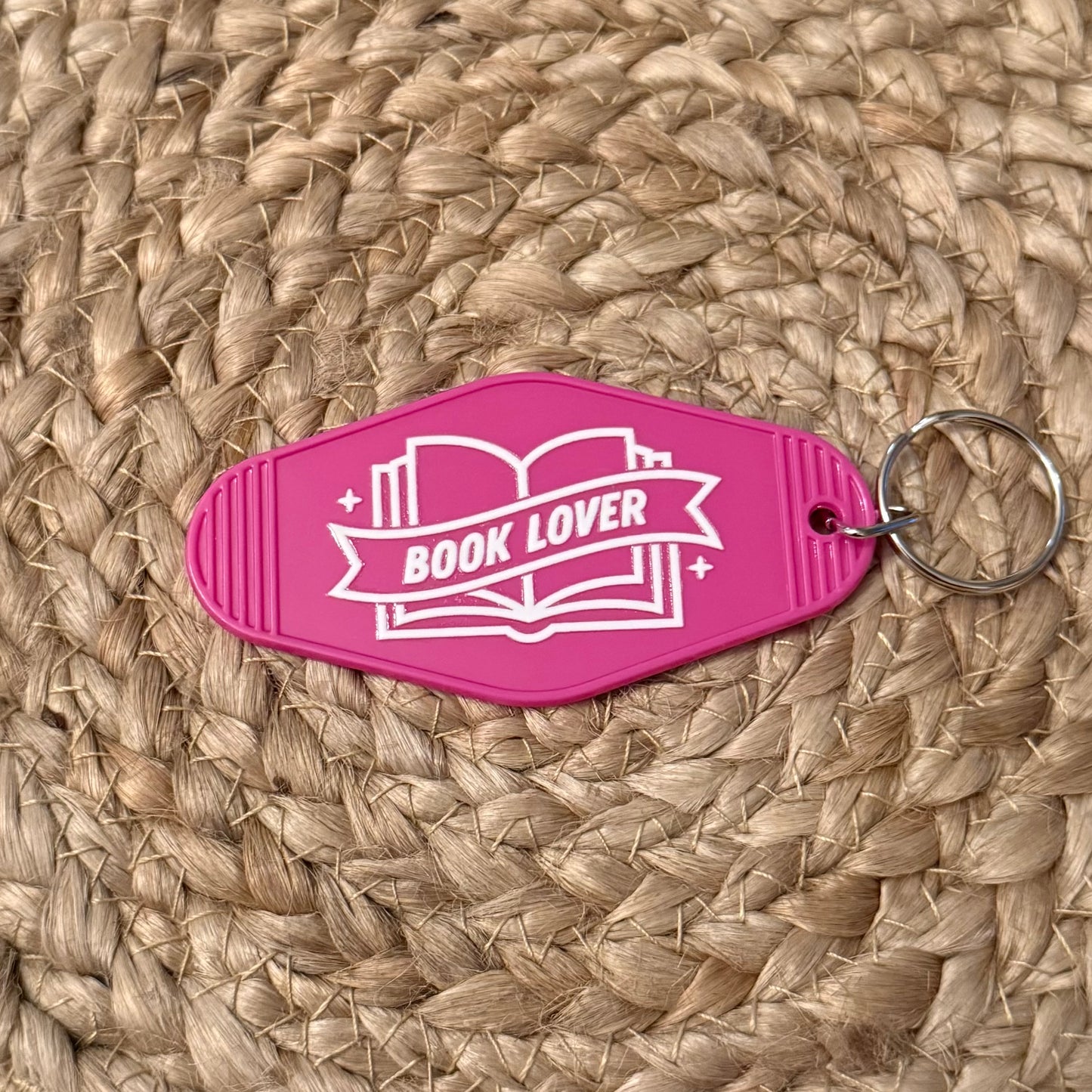 Book Lover Motel Keychain