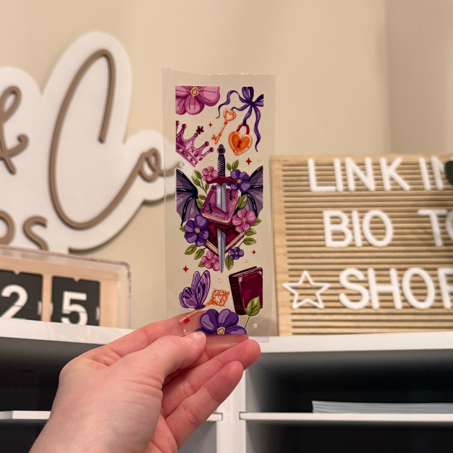 Romantasy UVDTF Bookmark