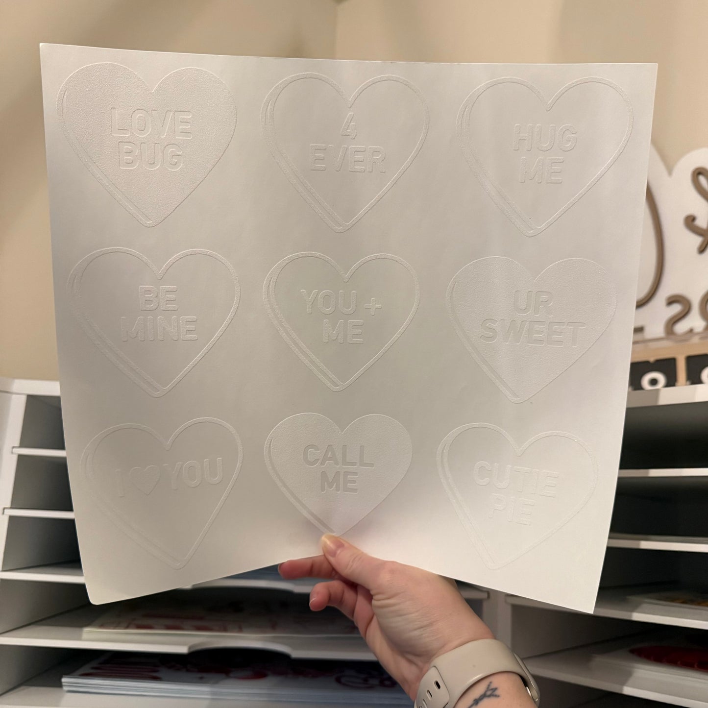 Candy Hearts Single Color