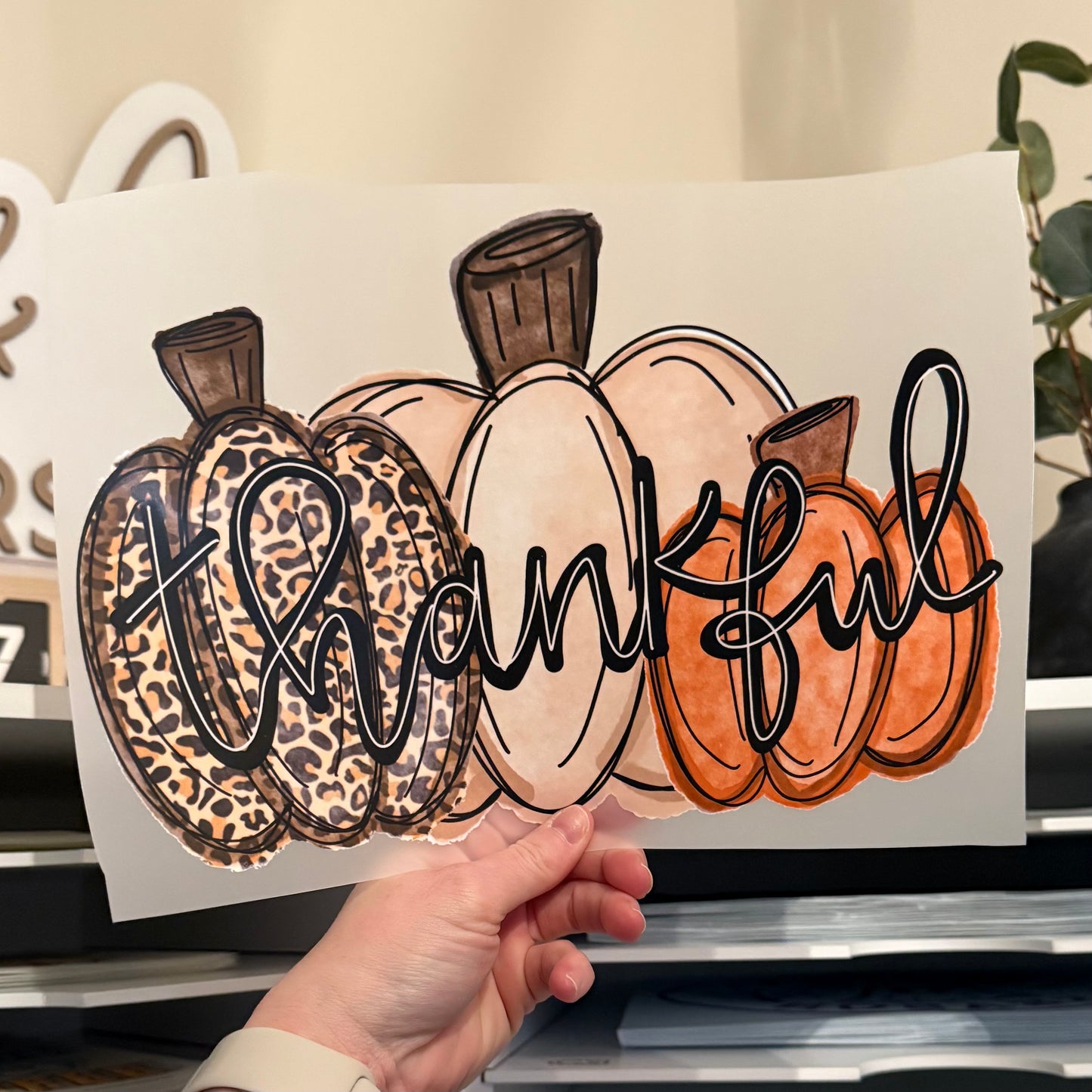 Thankful Pumpkins DTF HOT PEEL
