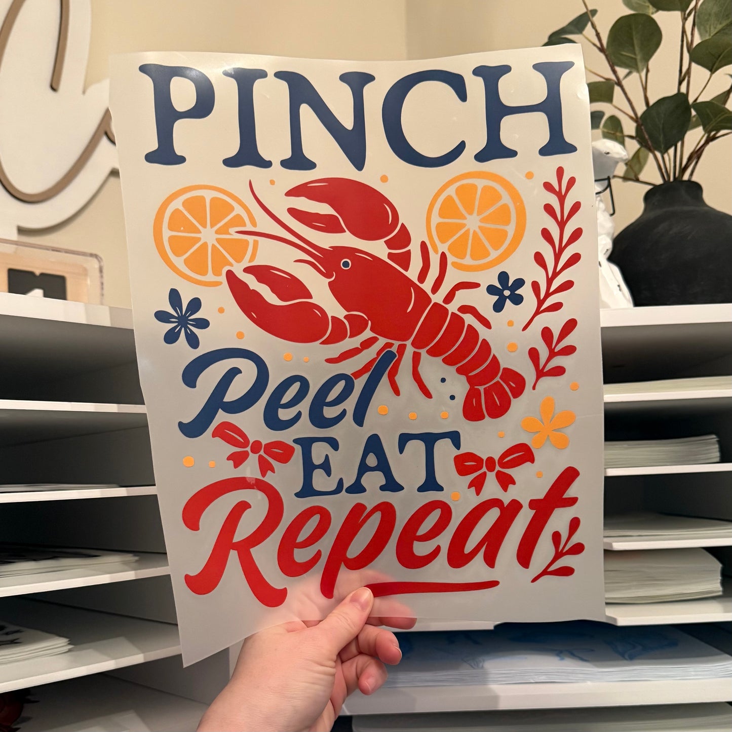 Pinch Peel Eat Repeat DTF HOT PEEL