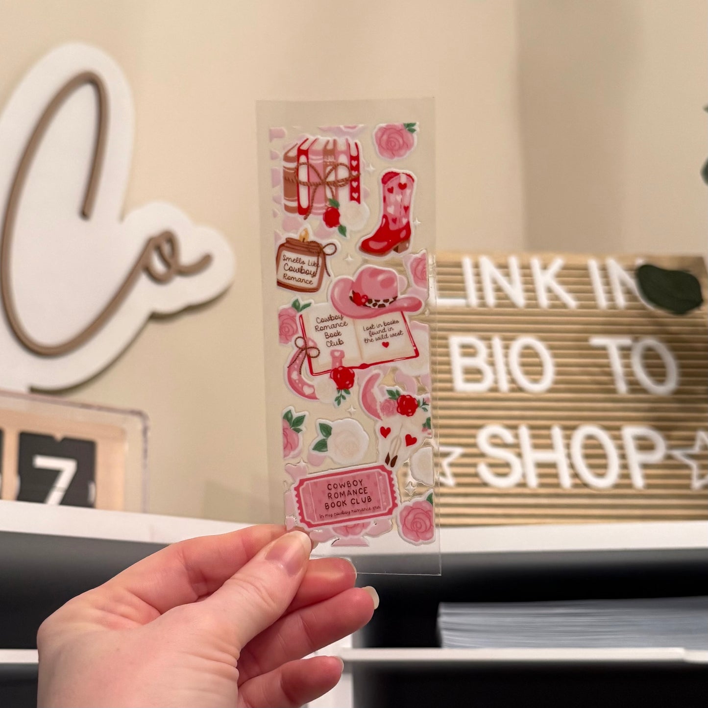 Cowboy Romance UVDTF Bookmark