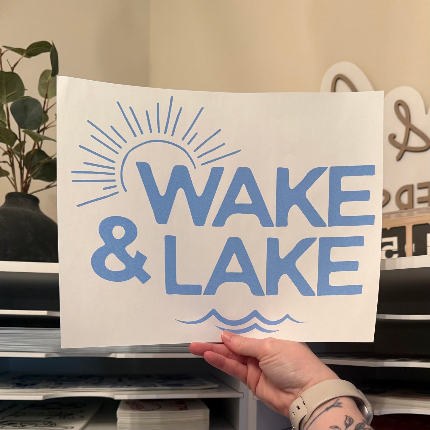 Wake And Lake Single Color (Light Blue)