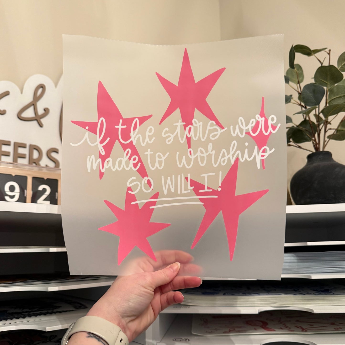 If The Stars Were Made To Worship So Will I DTF HOT PEEL