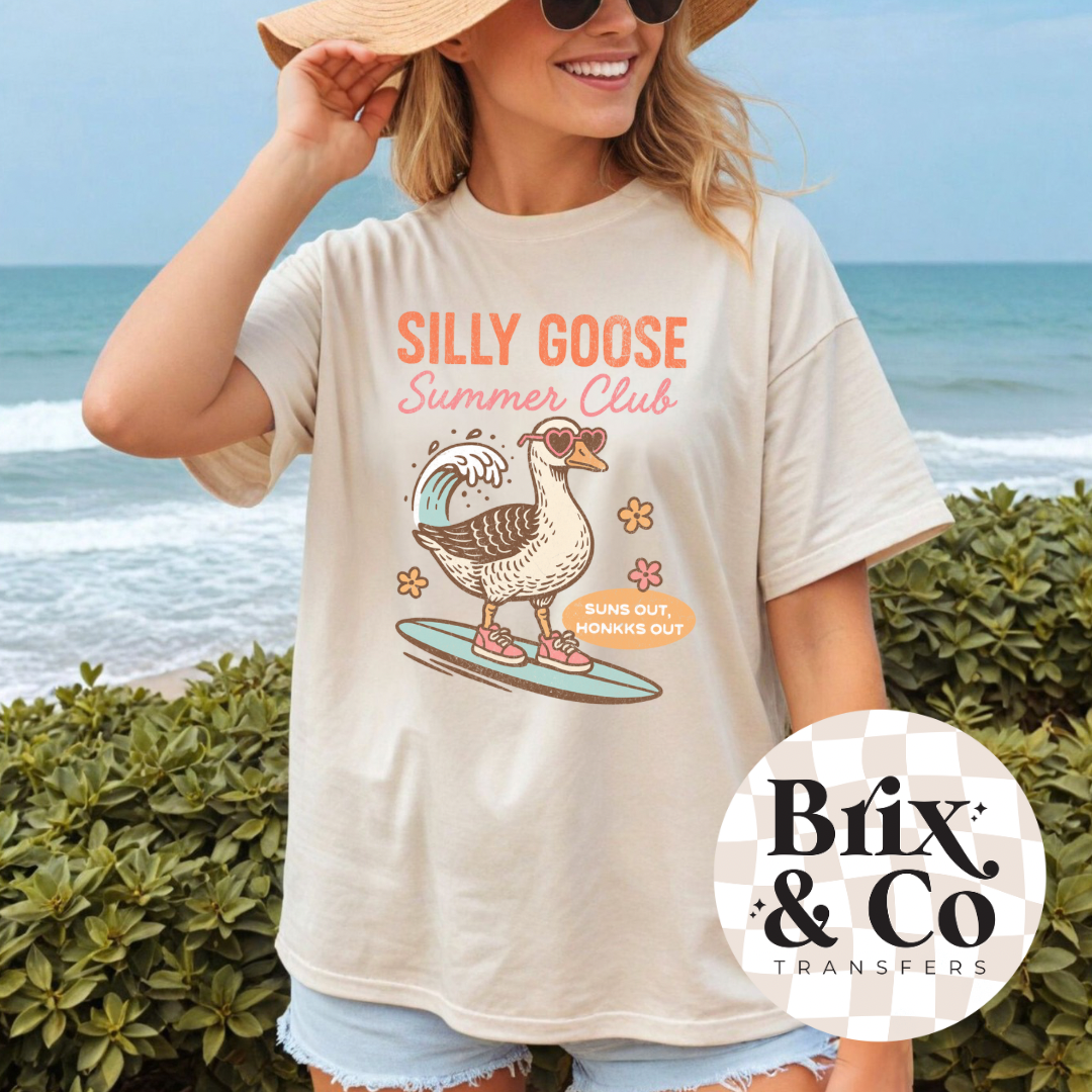 Silly Goose Summer Club DTF HOT PEEL