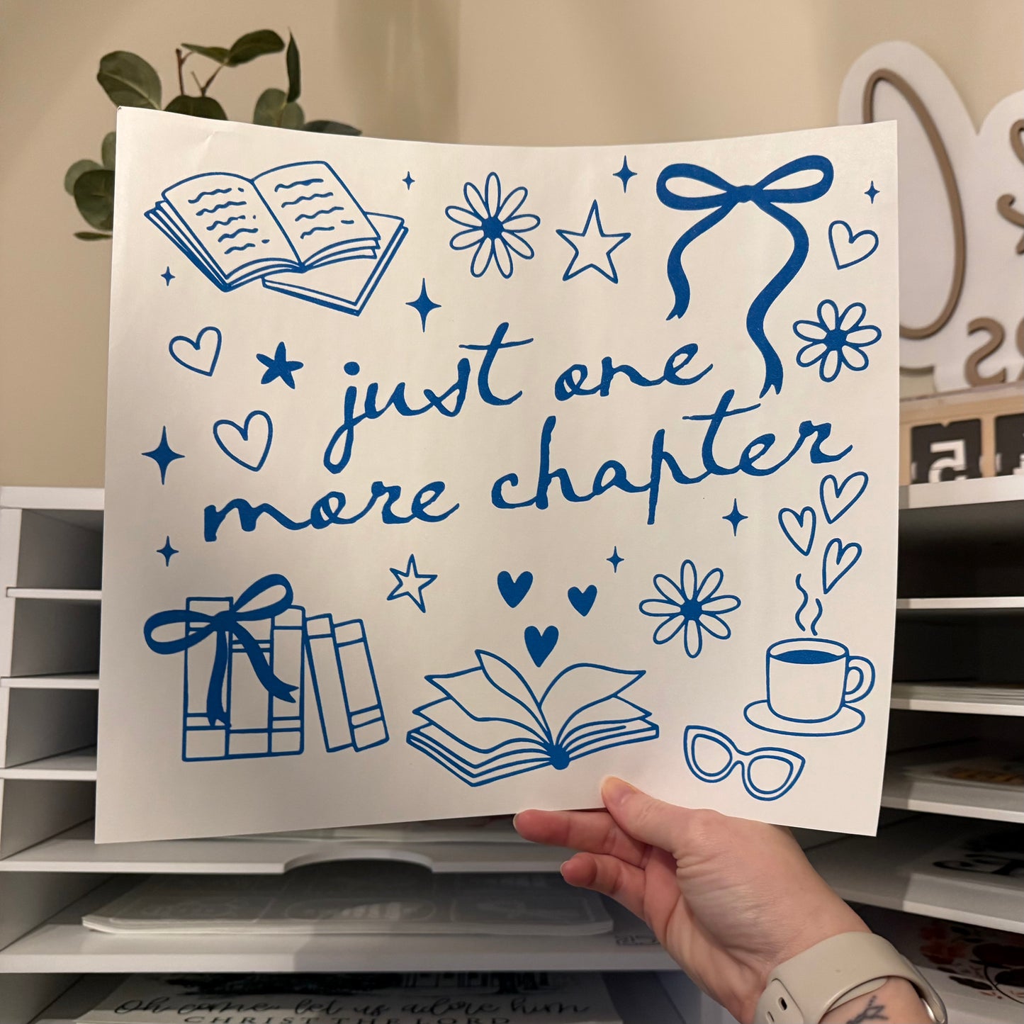 Just One More Chapter Single Color (Columbia Blue)