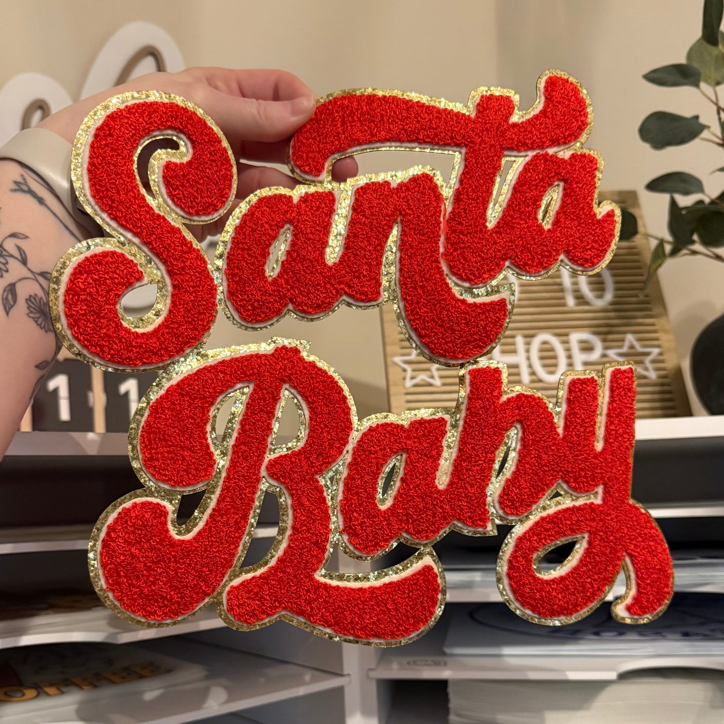 Santa Baby Chenille Patch