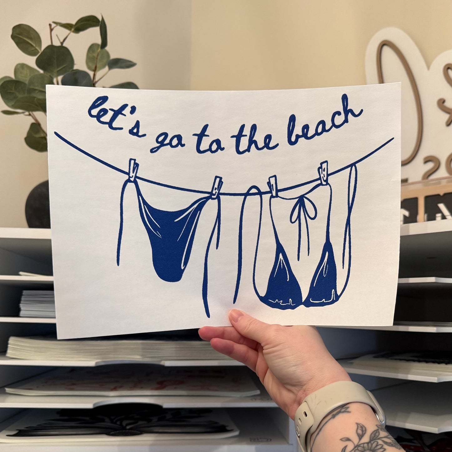 Let’s Go To The Beach Bikini Single Color (Royal)