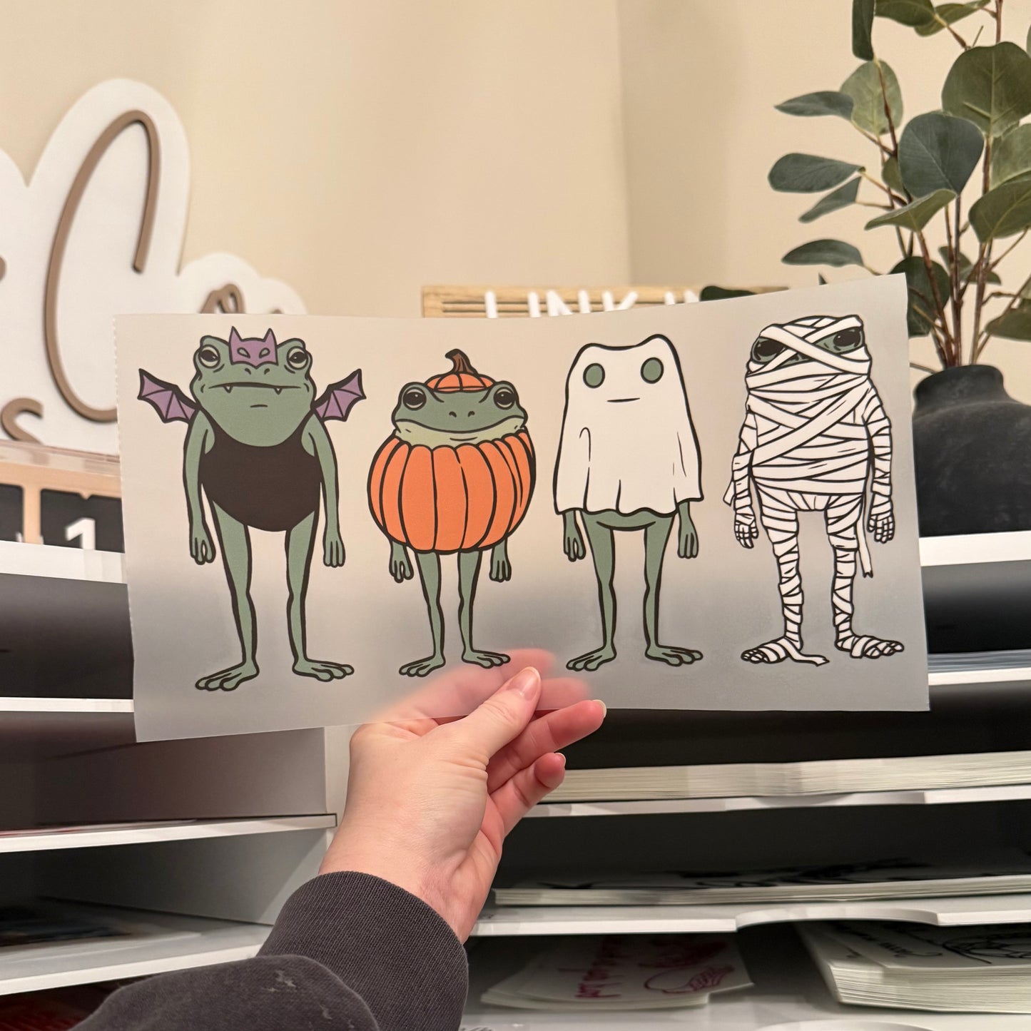 Spooky Frogs DTF HOT PEEL