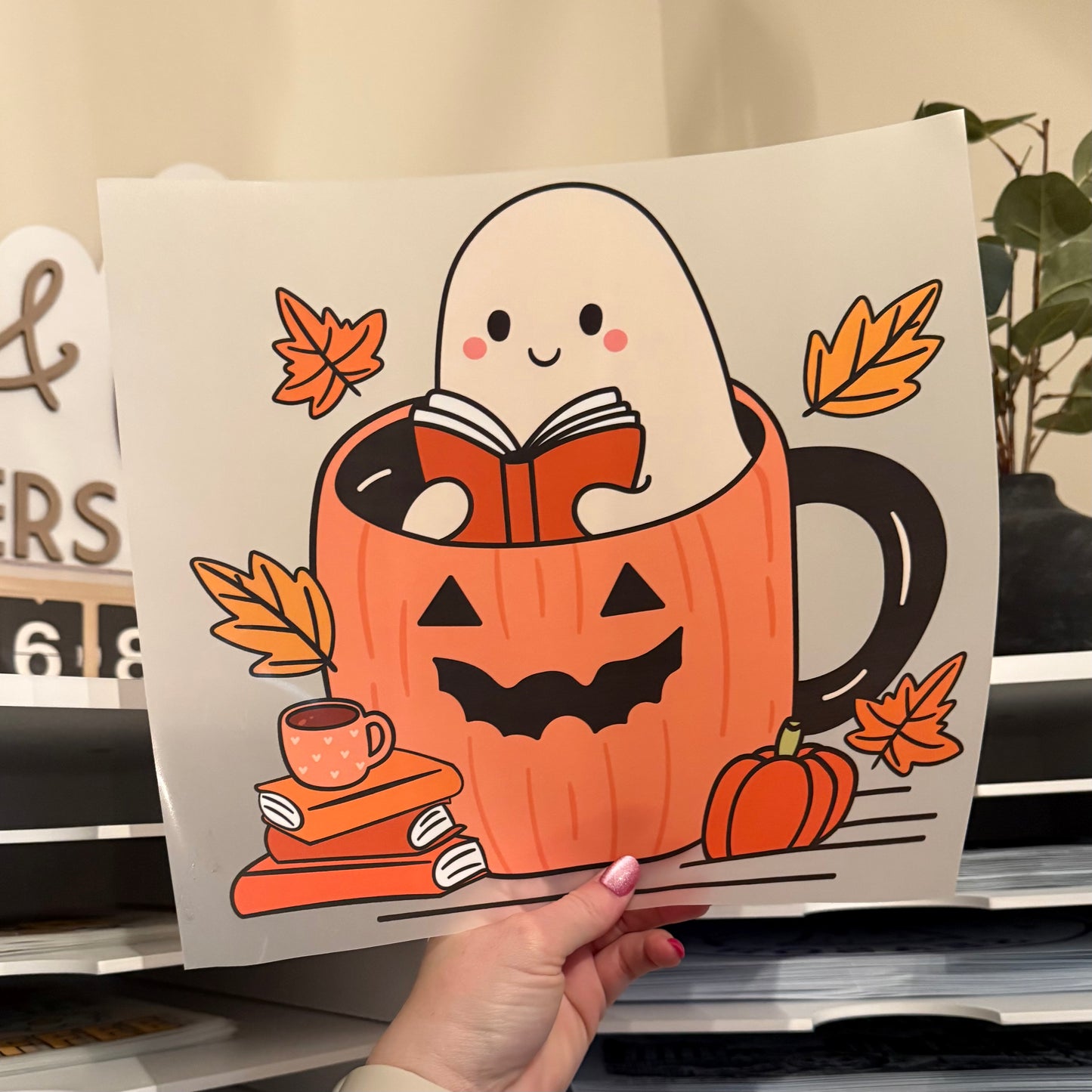 Bookish Ghost DTF HOT PEEL