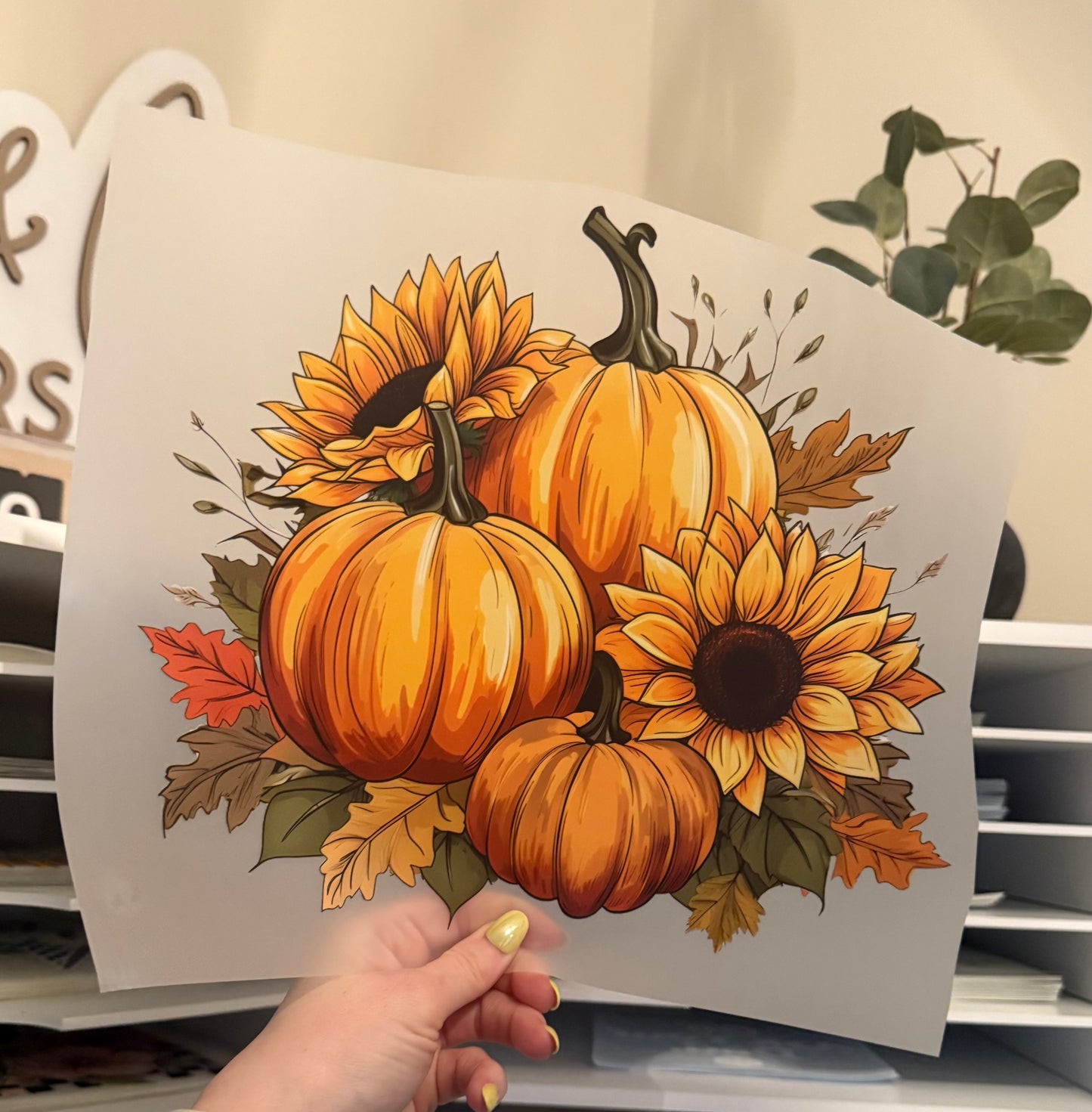 Pumpkins & Sunflowers DTF HOT PEEL